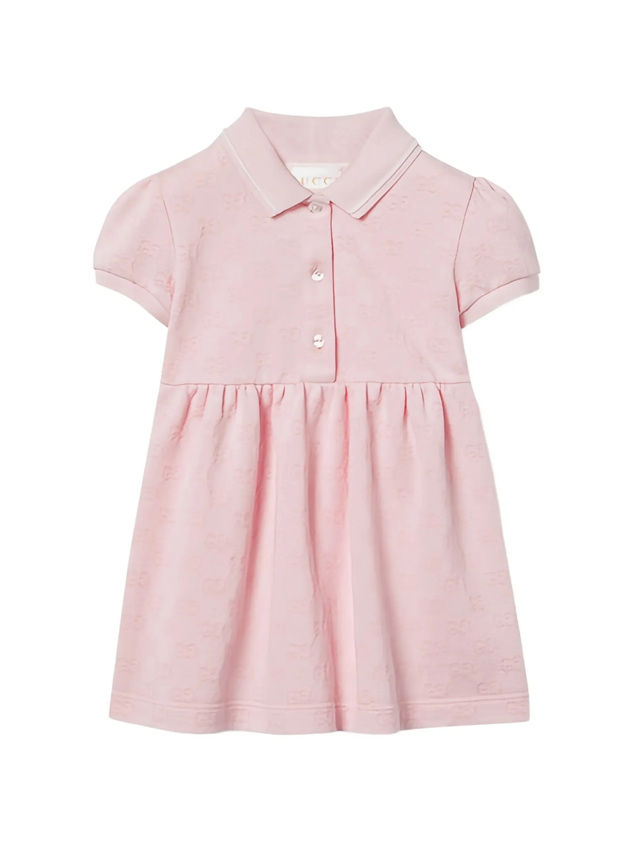Gucci Kids Mini Puff Sleeve Polo Dress