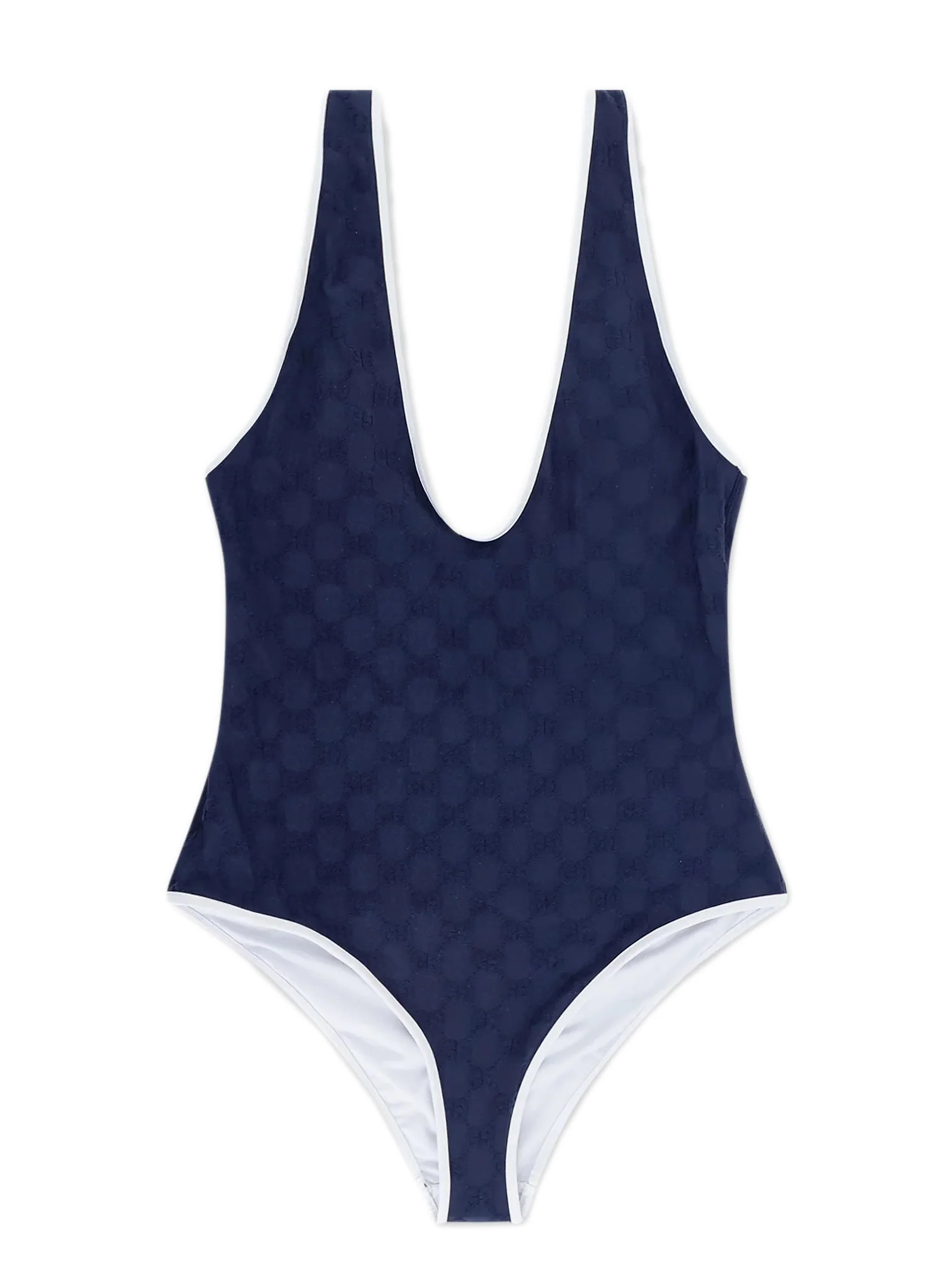 Gucci Trim Scoop Neck One-Piece Swimsuit