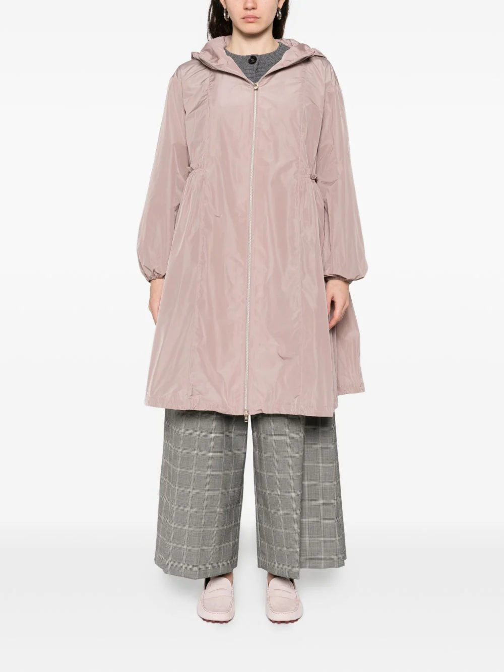 Herno Hooded Zip-Up Parka Coat - Image 5