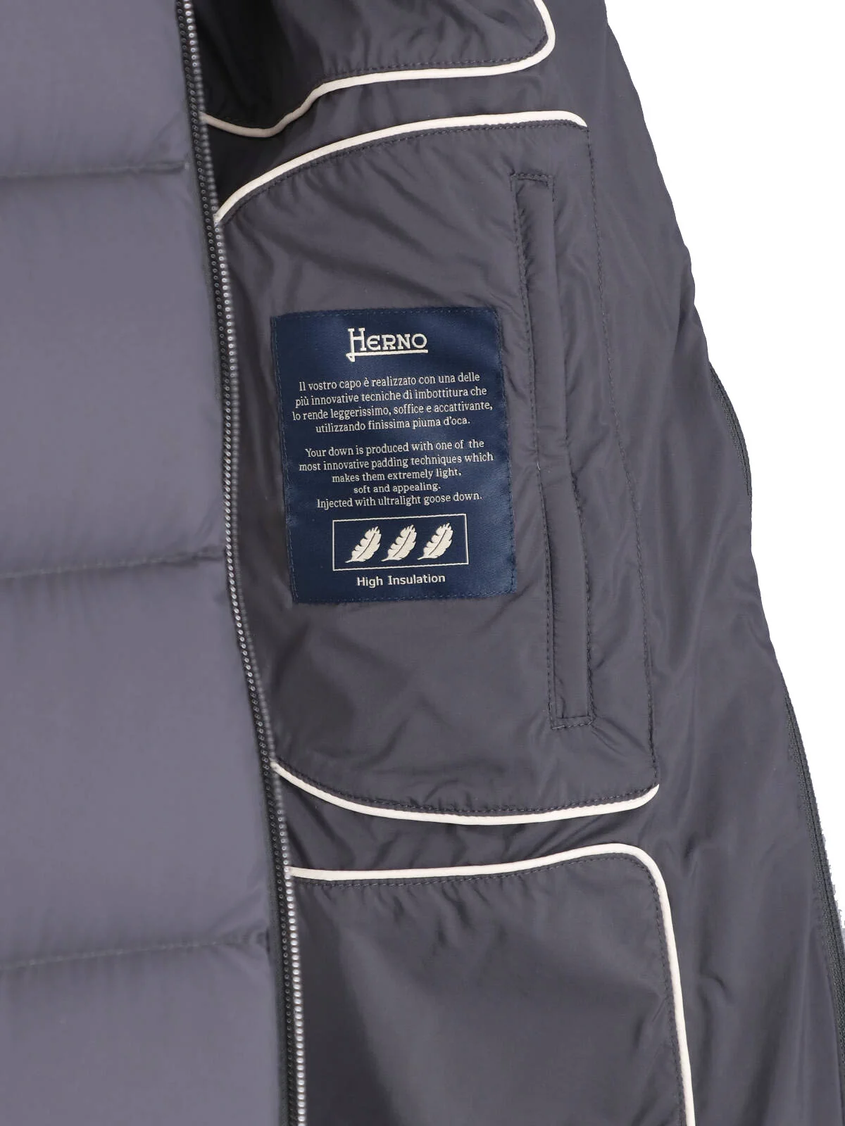 Herno Technical Down Jacket with Acrylic-Coated Polyamide - Image 4