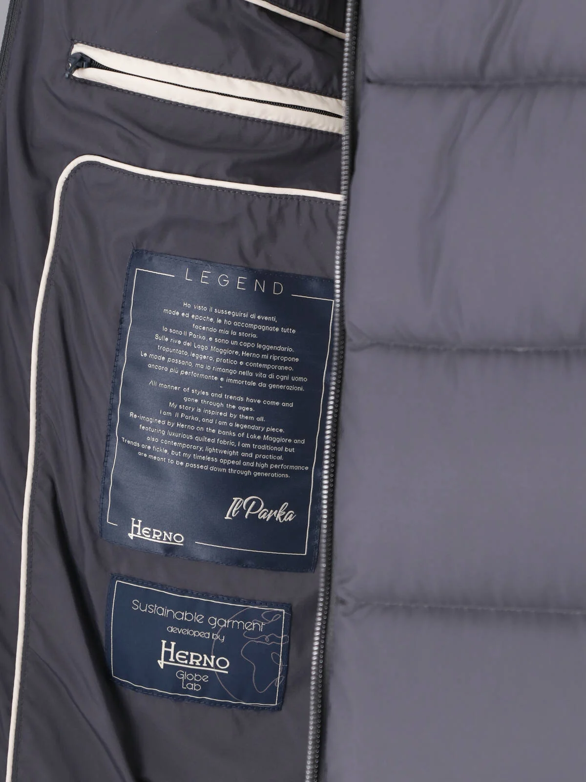 Herno Technical Down Jacket with Acrylic-Coated Polyamide - Image 5