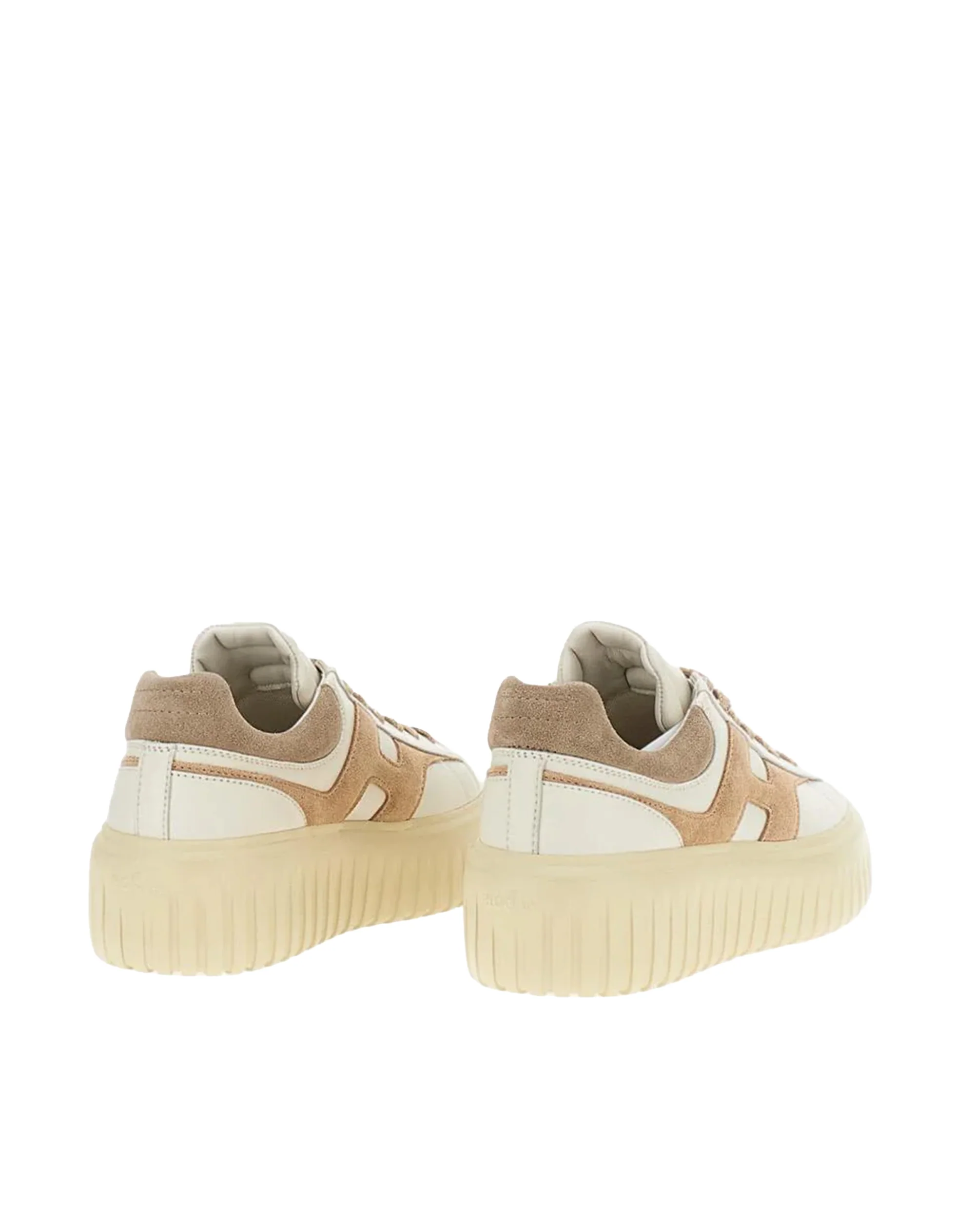 Hogan Premium Leather & Shearling-Inspired Sneakers for Women - Image 3
