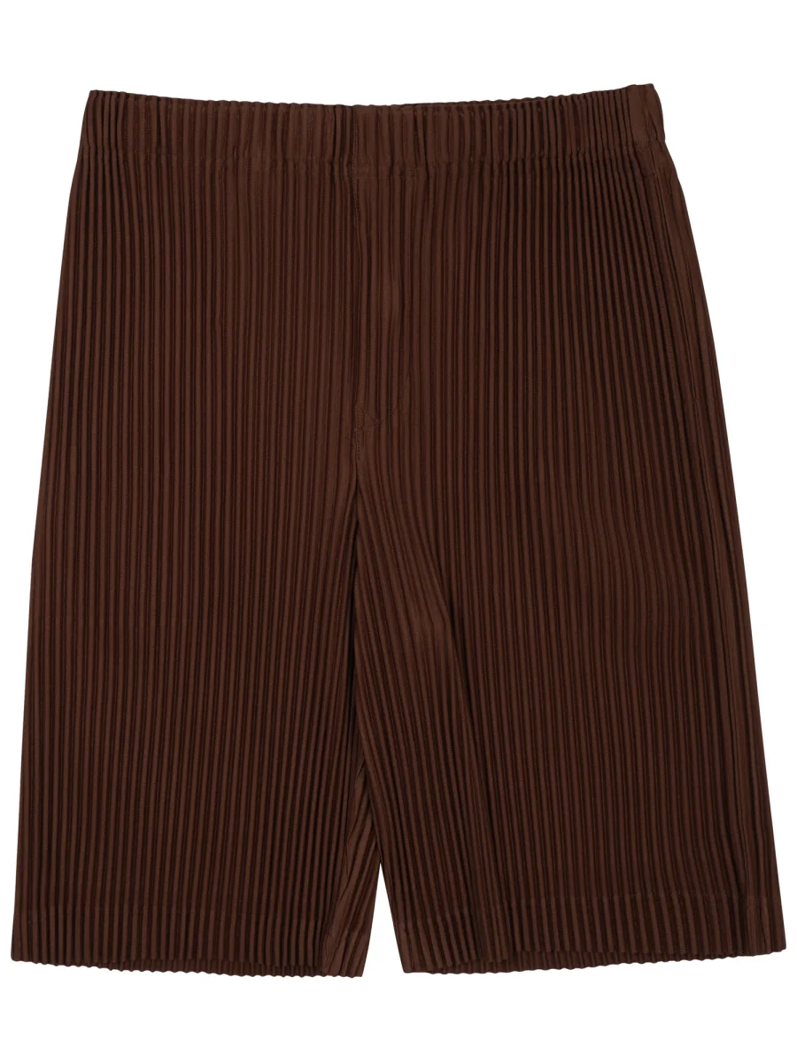 Homme Plisse' Issey Miyake Men's Pleated Polyester Shorts