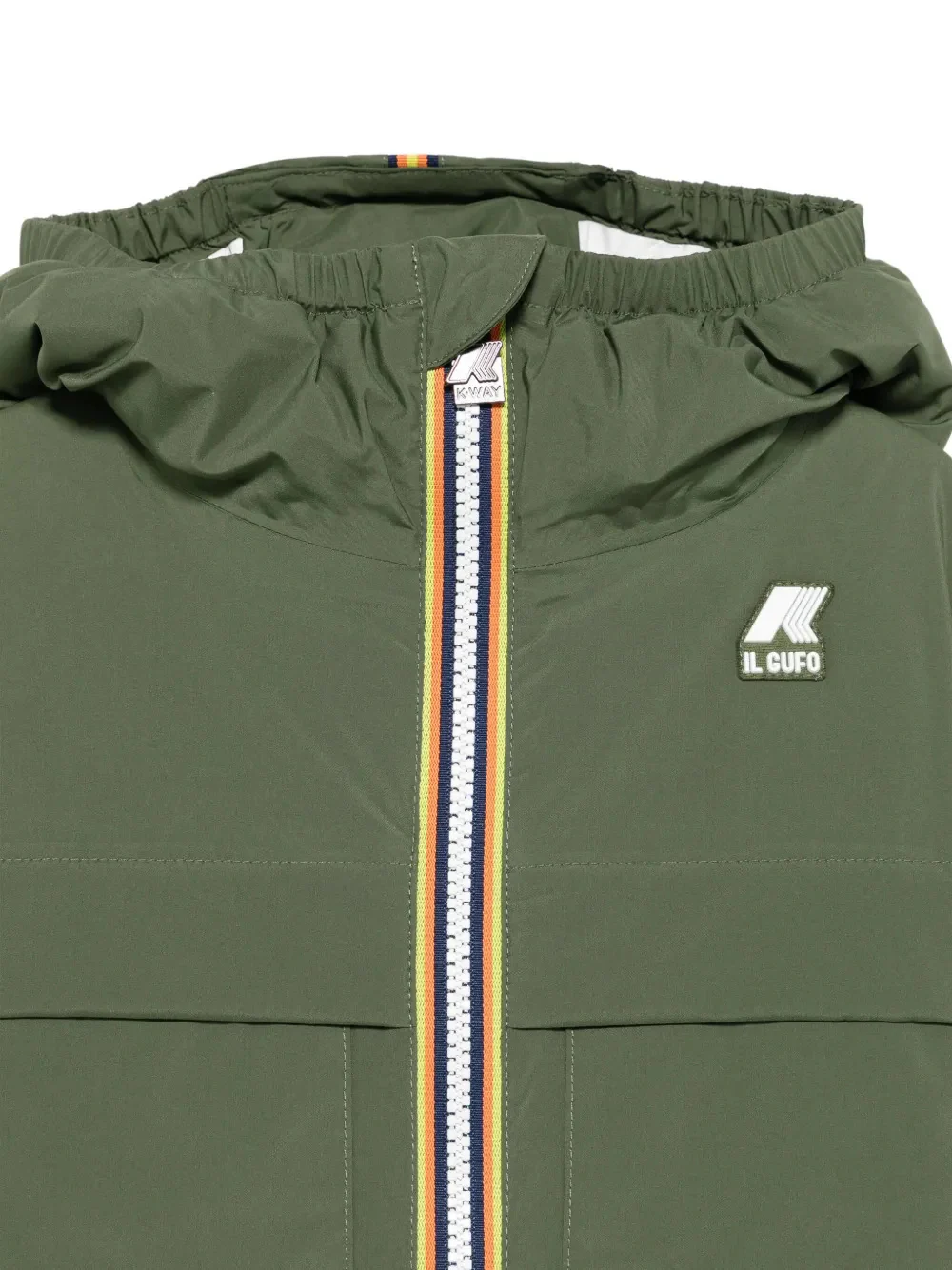 Il Gufo Mini Front Zip Jacket with Snap-Button Pockets - Image 3