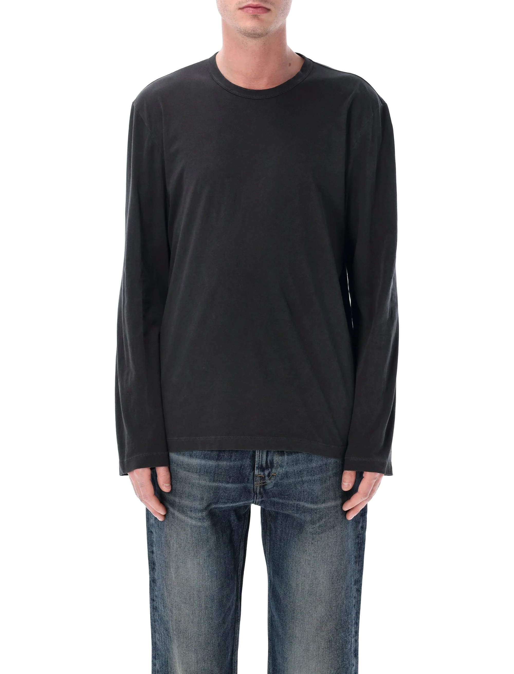 James Perse Crewneck Long Sleeve T-Shirt - Size 4 - Image 2