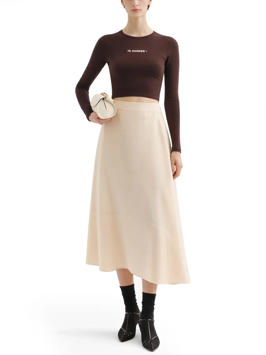 Jil Sander Cropped Top with Logo - Image 3