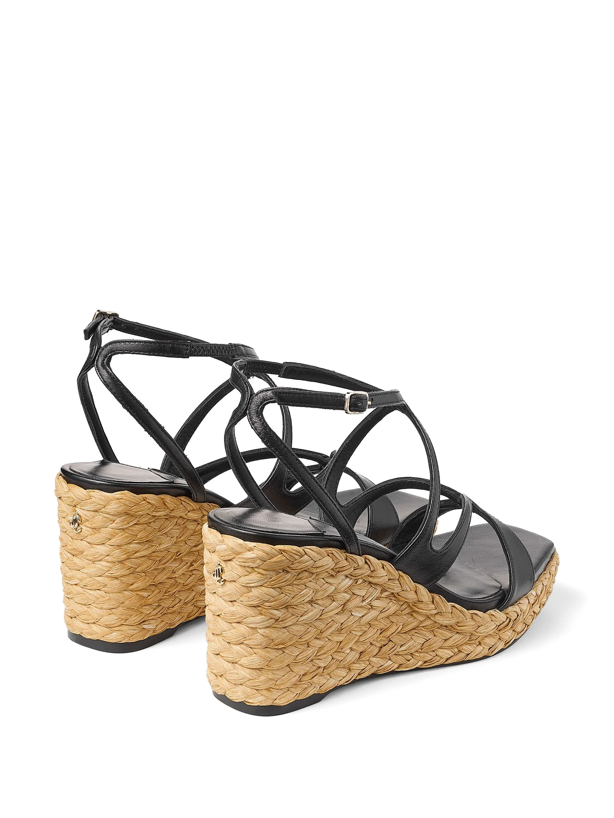 Jimmy Choo Chic Raffia Wedge 3.3 Inch Heel - Image 5