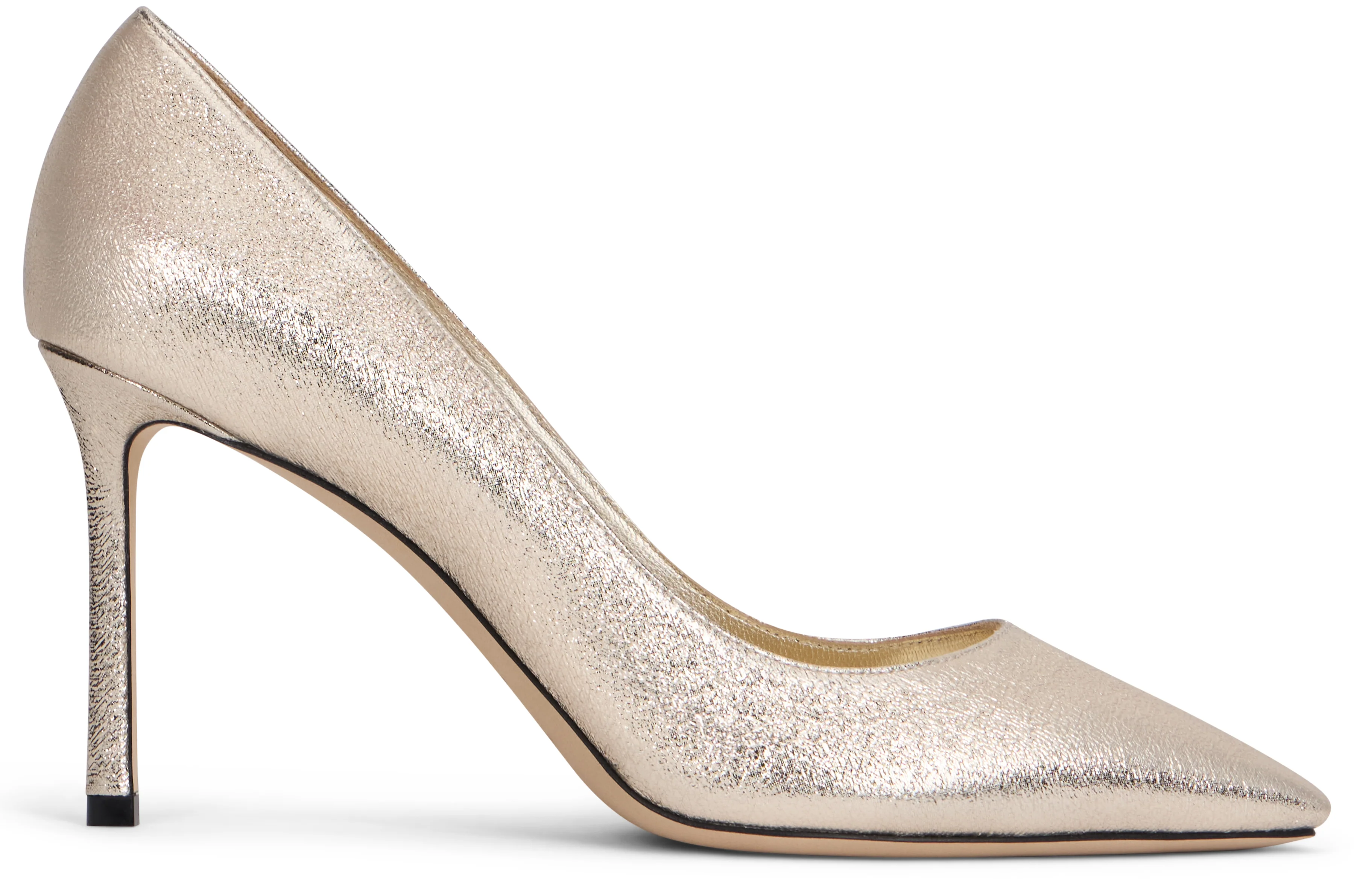 Jimmy Choo Pointed Toe Leather Décolleté Heels - Image 2