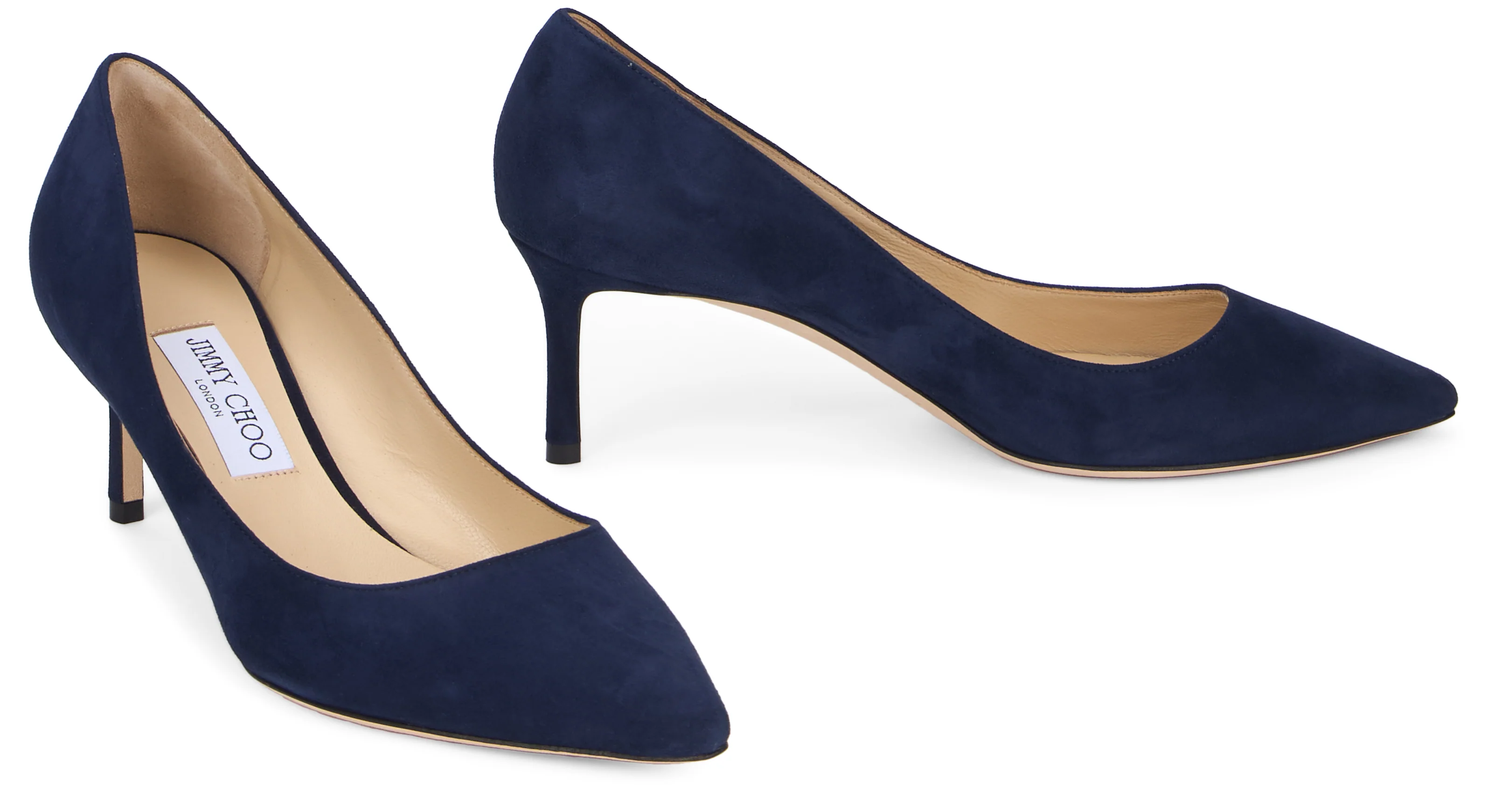 Jimmy Choo Romy 60 Suede Stiletto Pumps with Open Back - Image 3