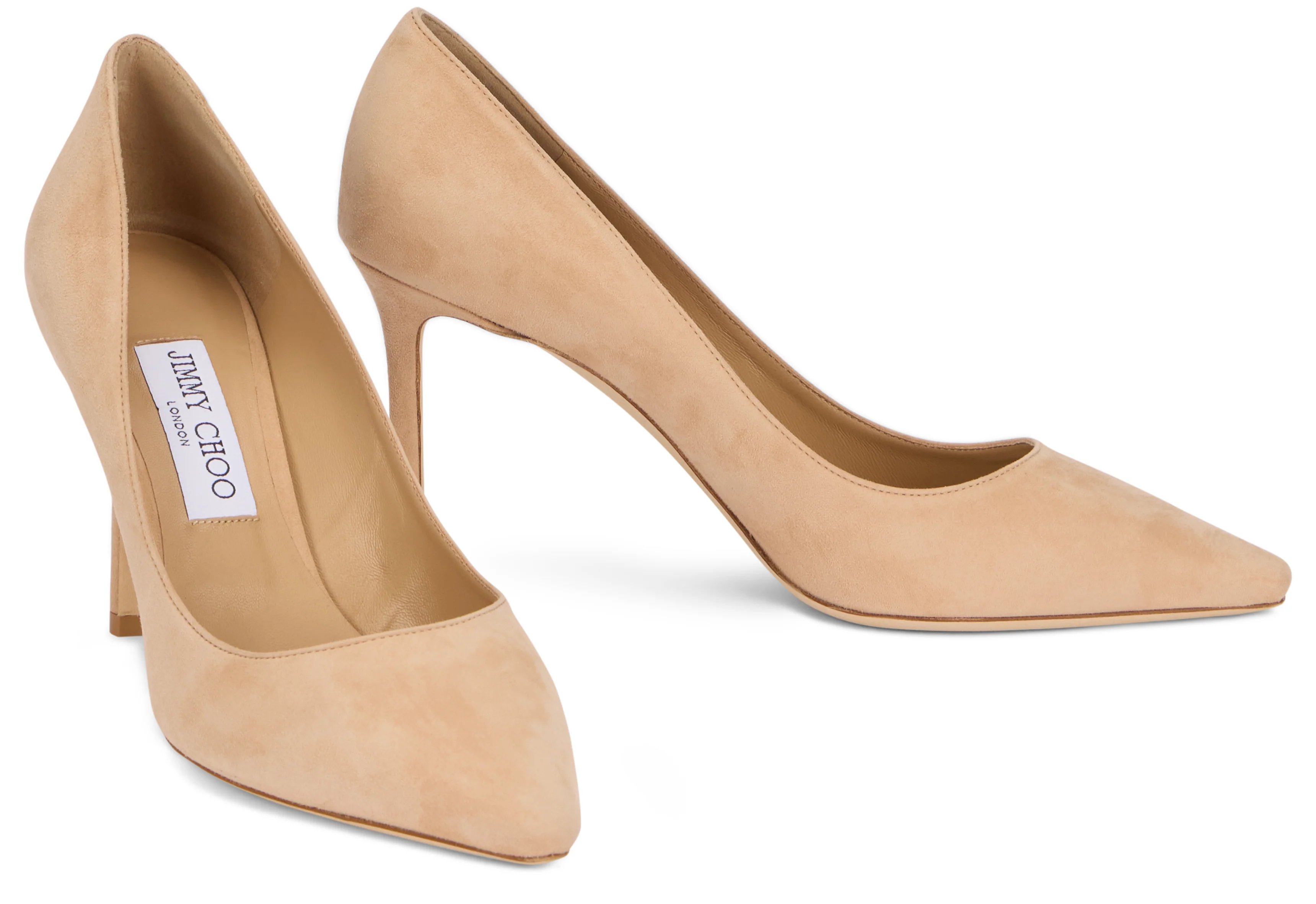 Jimmy Choo Romy 85 Suede Point-Toe Pumps - Image 3