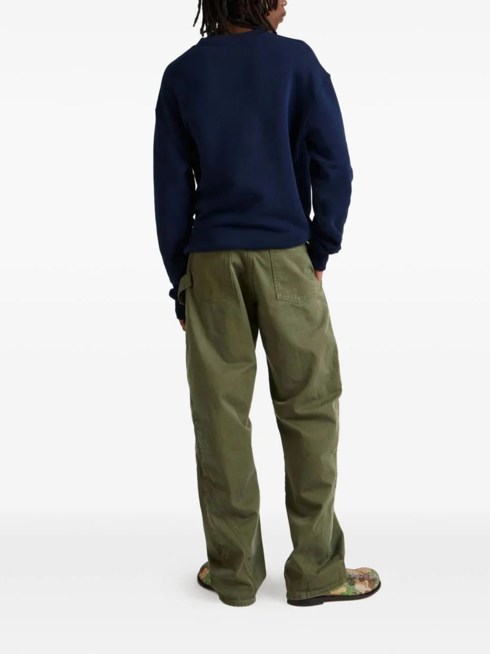 Jw Anderson Embroidered Logo Crew Neck Long Sleeve Sweater - Image 6