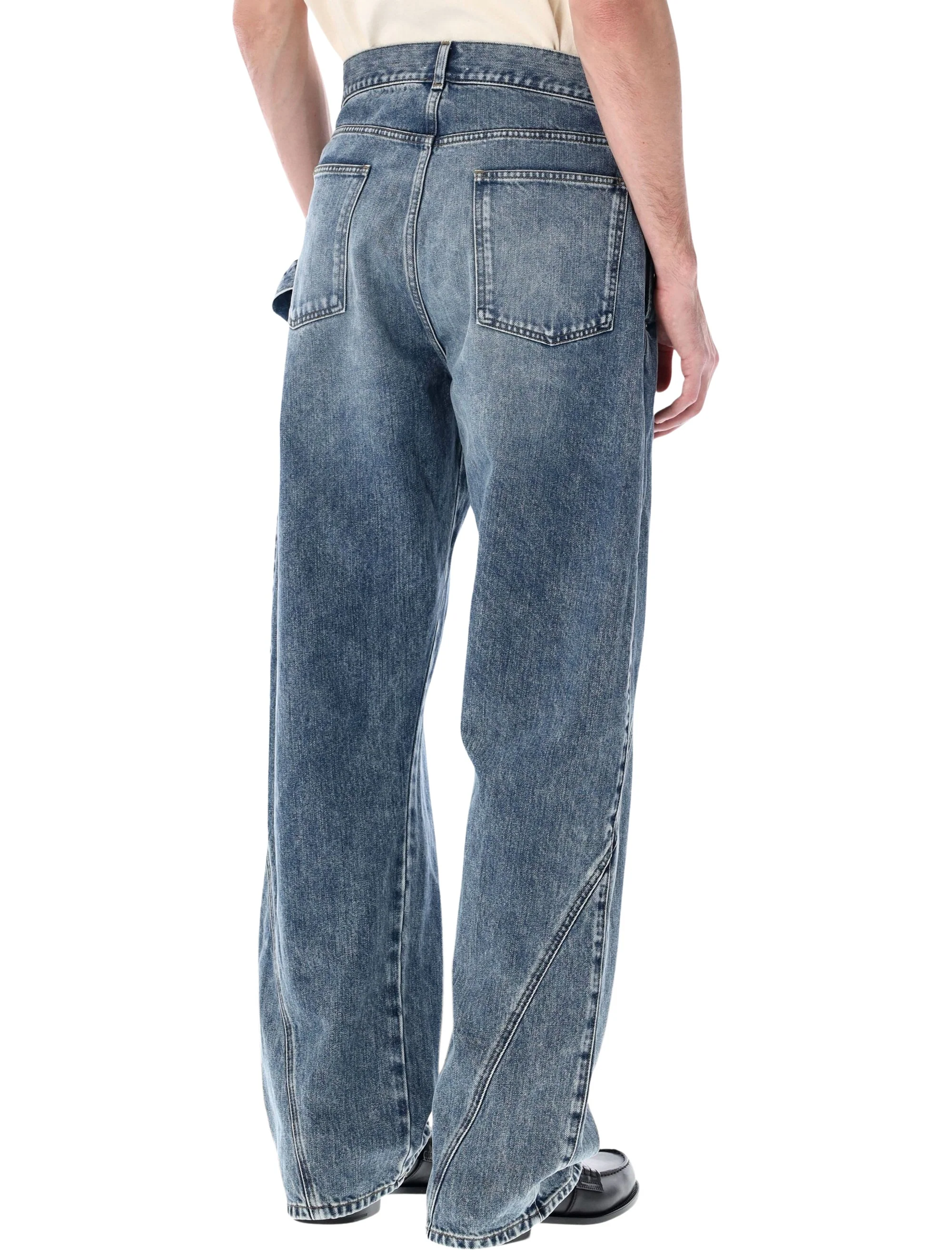 Jw Anderson Sculptural Twisted Denim Jeans - Size 32 - Image 2