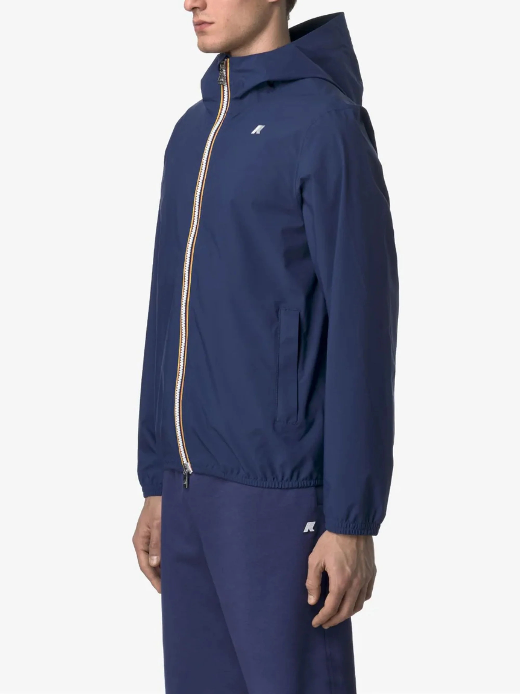 K-way Front Zip Fastening Long Sleeve Coat with Sophisticated Cuffs and Hem - Image 3