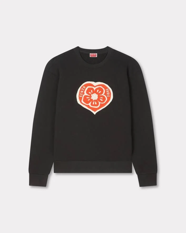 KENZO 'Boke Heart' Sweatshirt in Cotton - Image 3