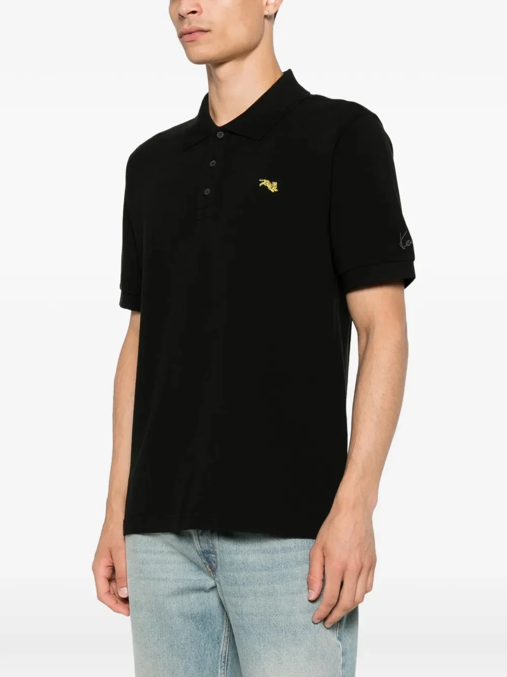 Kenzo Tiger-Patch Polo Shirt - Image 5