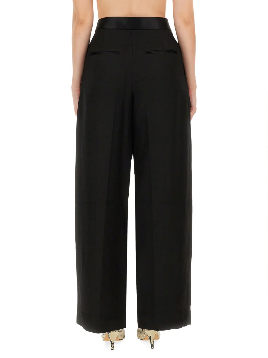 KHAITE Marine Zipped Crepe Wide-Leg Pants - Image 3