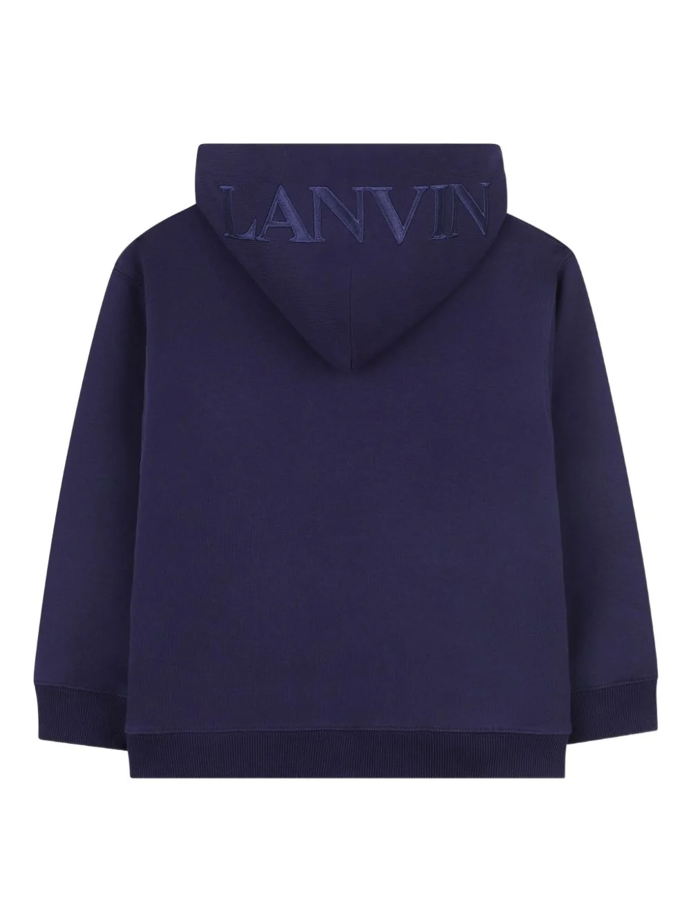 Lanvin Drawstring Hooded Sweatshirt with Embroidered Logo - Image 2