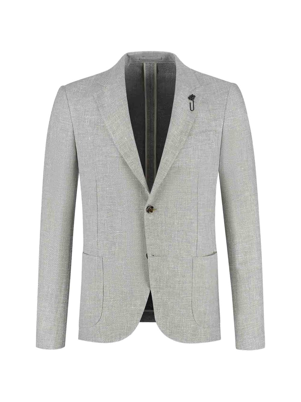 Lardini Lightweight Button-Up Jacket with Patch Pockets for Men