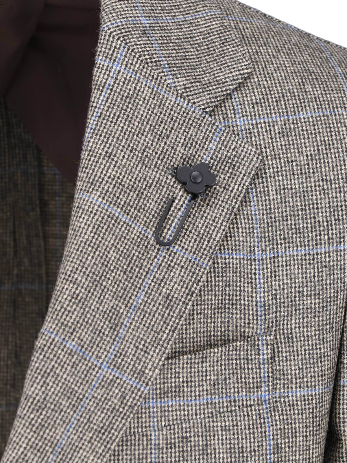 Lardini Men's 100% Wool Patterned Jacket - Image 5