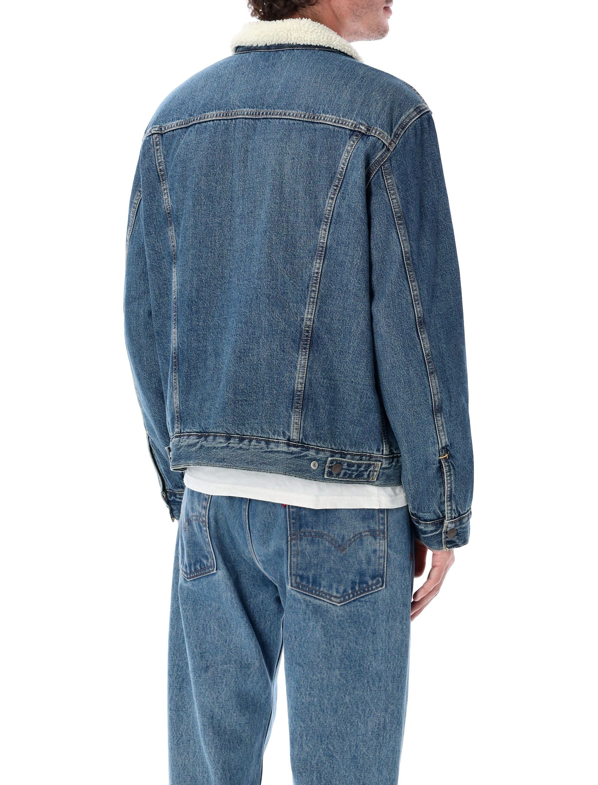 Levi's Timeless Sherpa Lined Trucker Jacket - Size L - Image 2