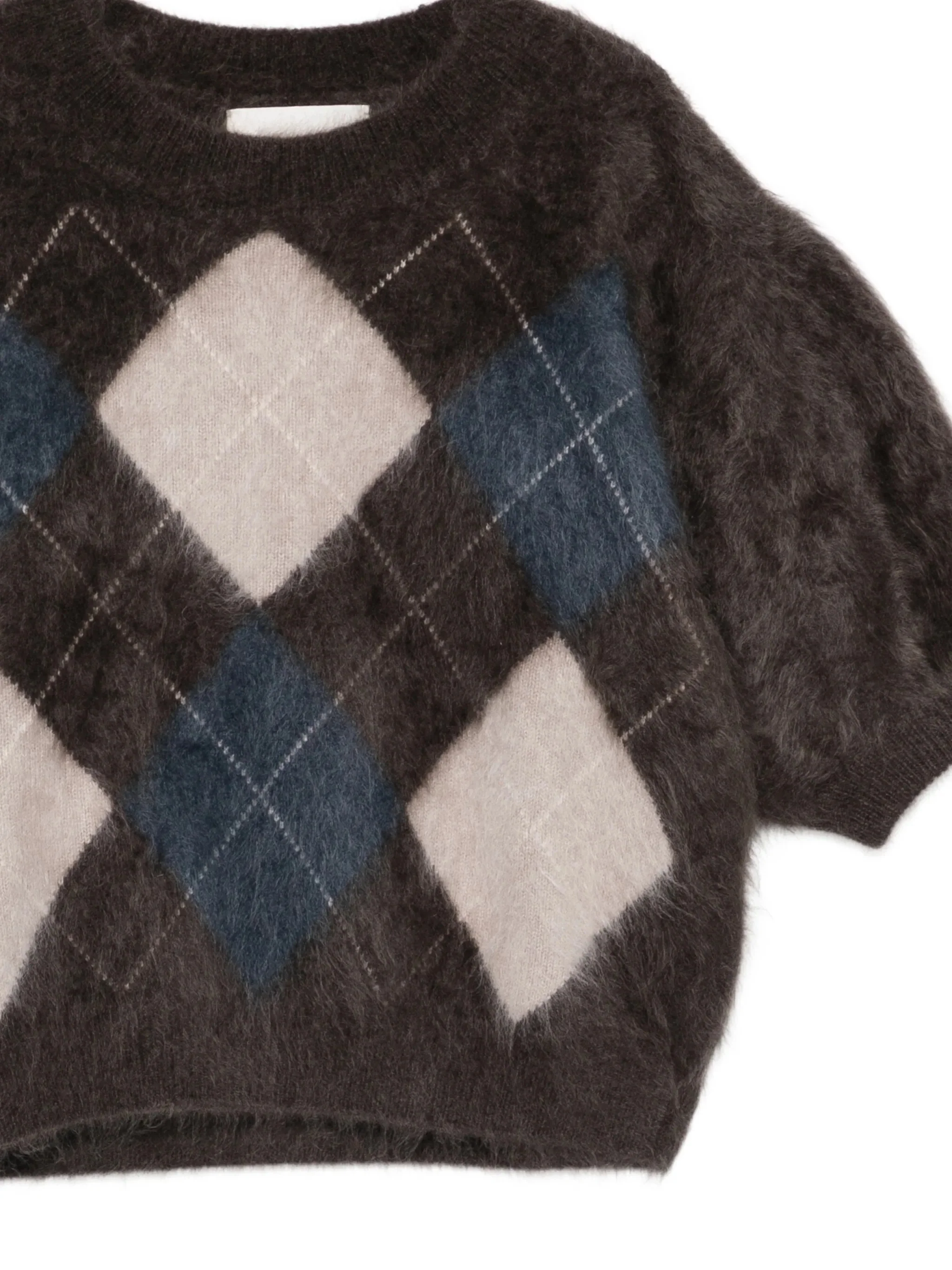 Lisa Yang Crewneck Cashmere Sweater with Puff Sleeves - Image 3