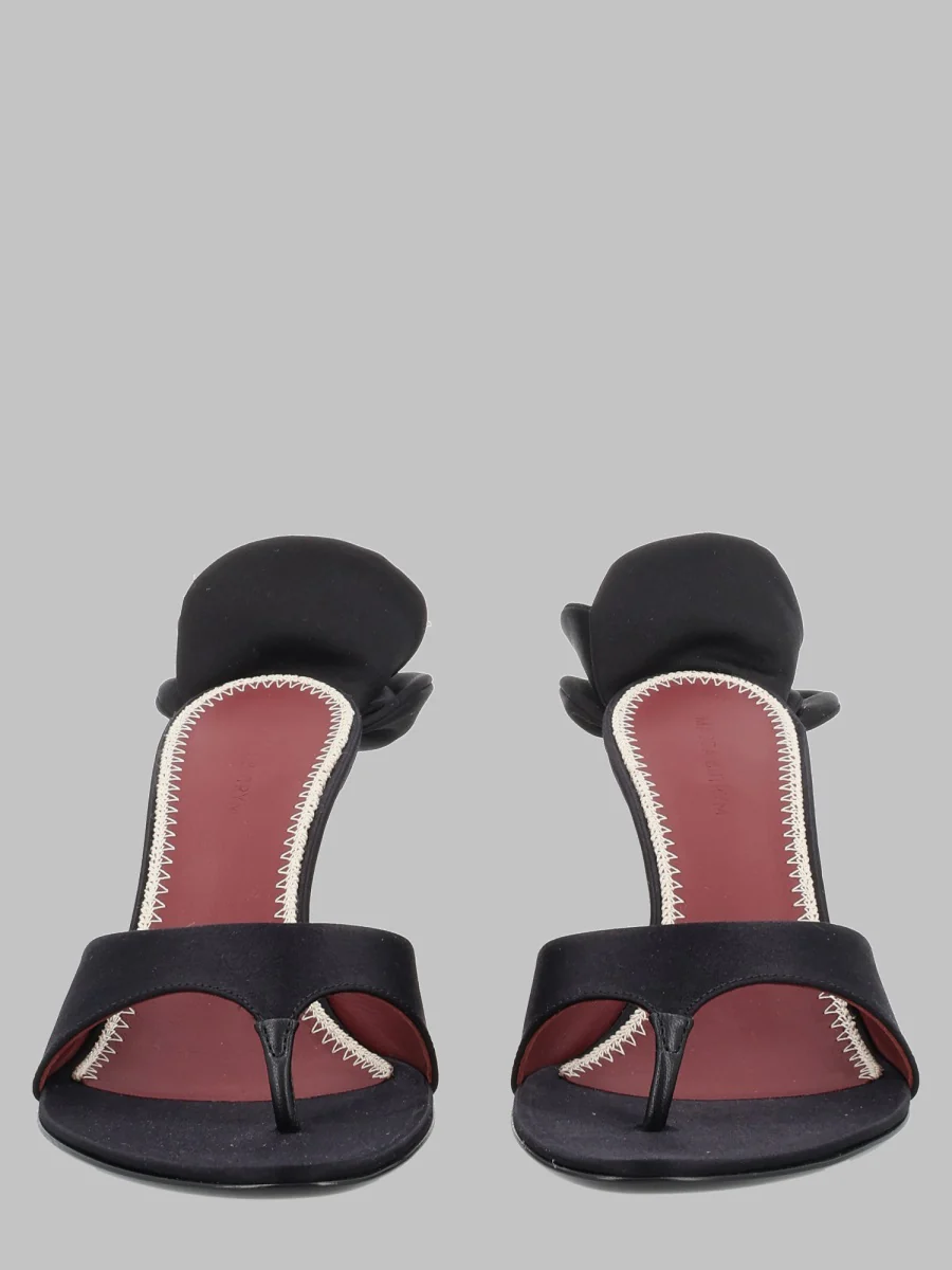 Magda Butrym Inspired Nappa Leather Sandals with Silk-Blend Insole