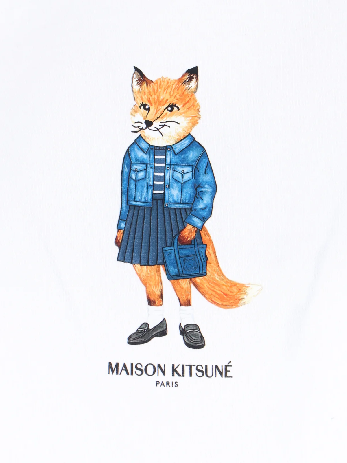 Maison Kitsune Dressed Fox Cotton T-Shirt - Image 5
