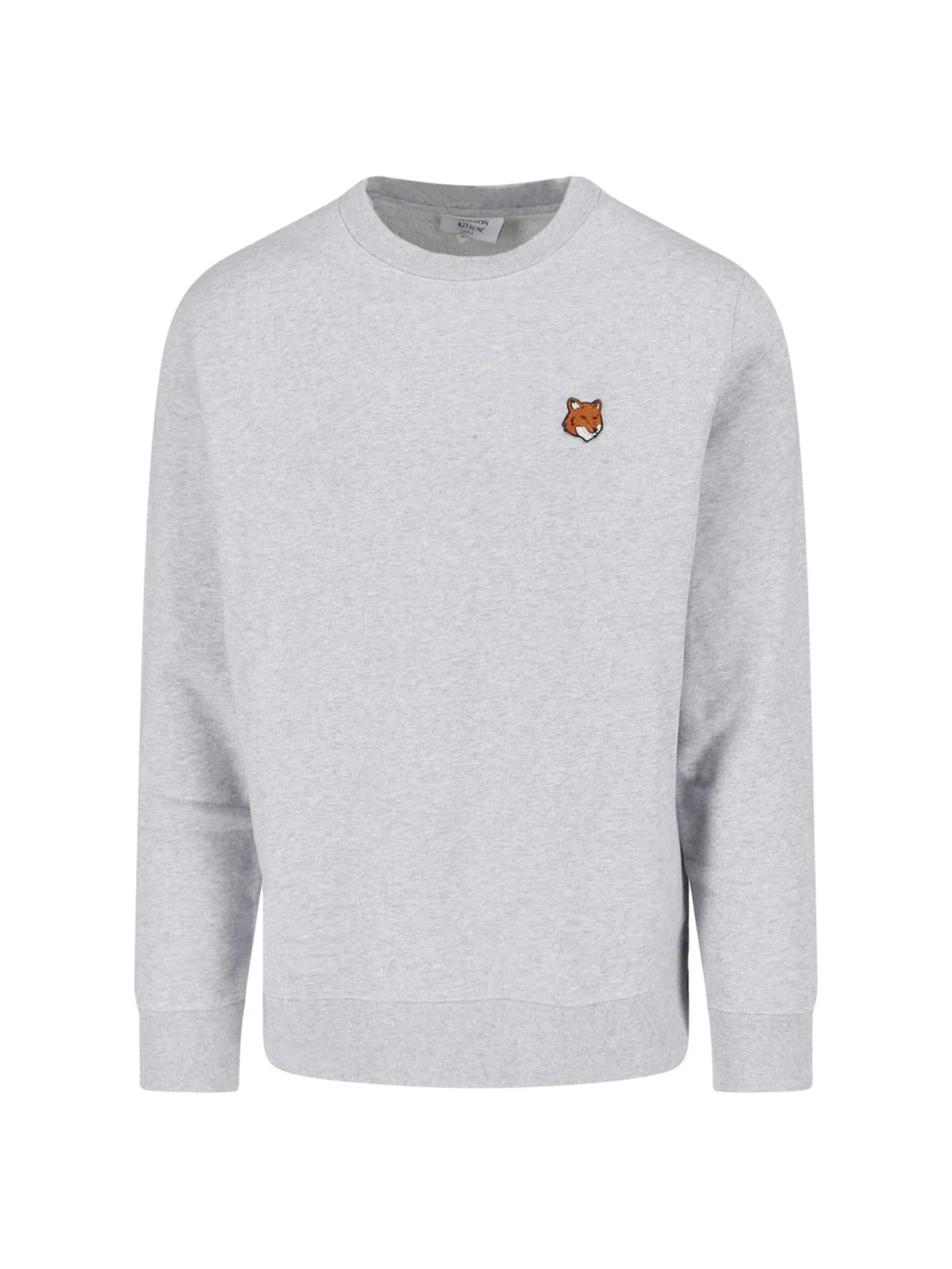 Maison Kitsune Men’s Cotton Sweatshirt with Stretch Rib-Knit Details - Image 2