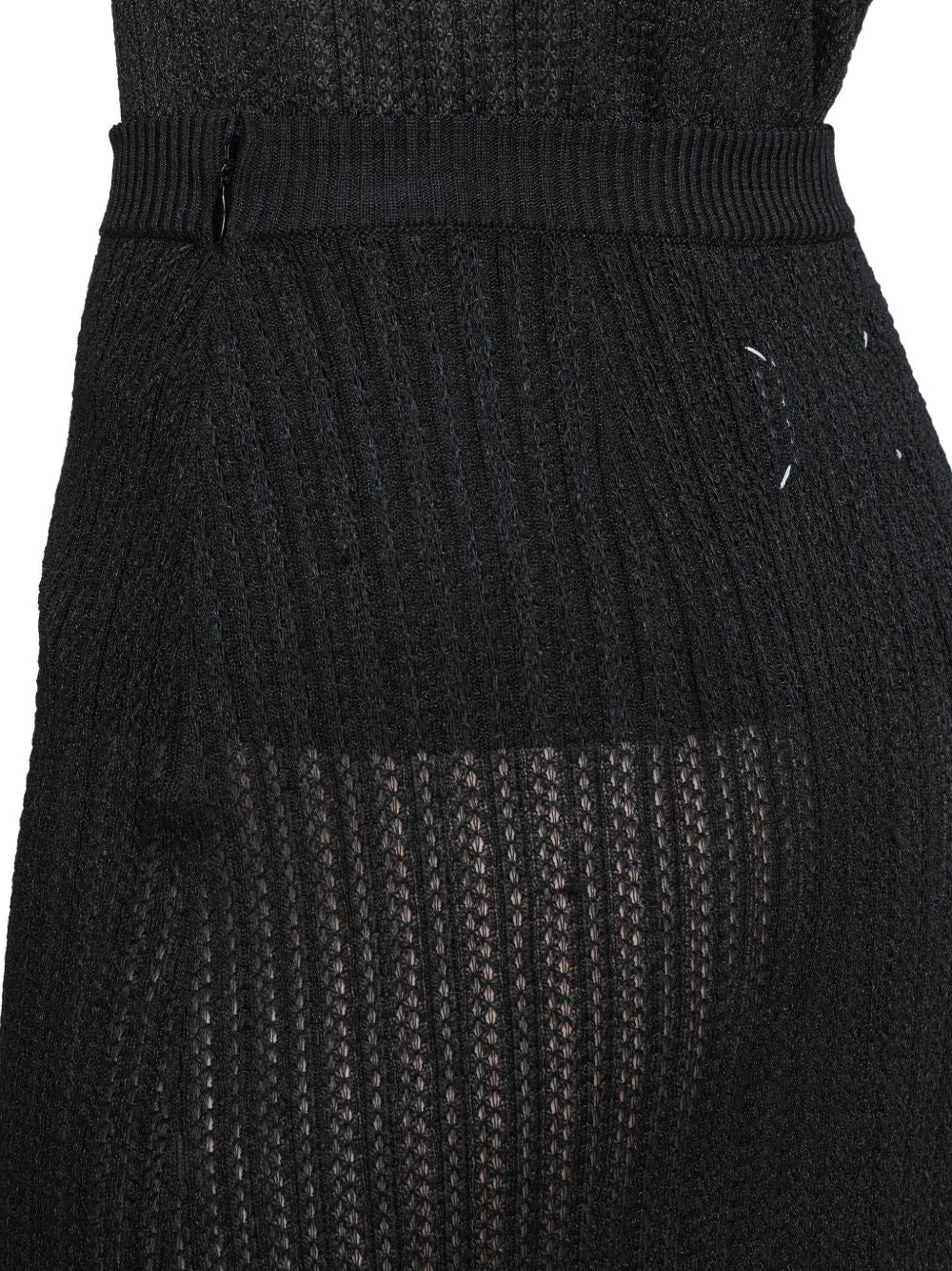 Maison Margiela Gauge 14 Midi Length Skirt with Four Back Stitches - Image 5
