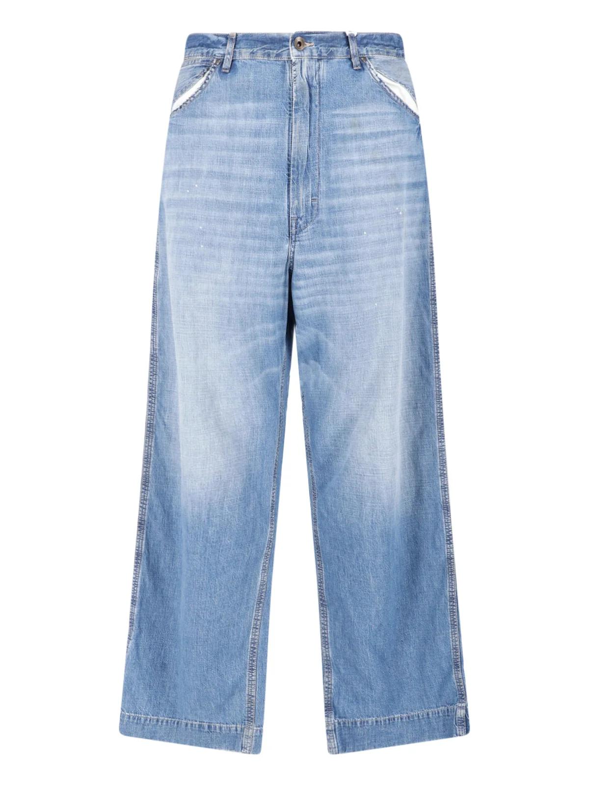 Maison Margiela Men's Denim Jeans with Contrast Pocket Lining - Image 2