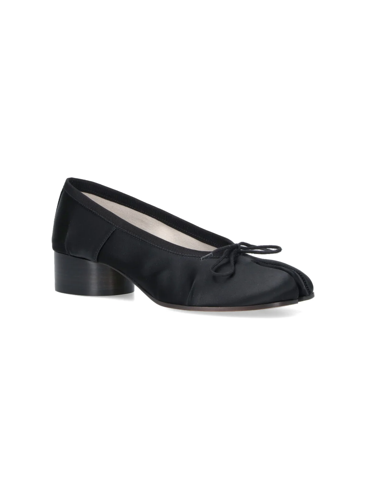Maison Margiela Women’s Cotton-Blend and Leather Flat Shoes - Image 2