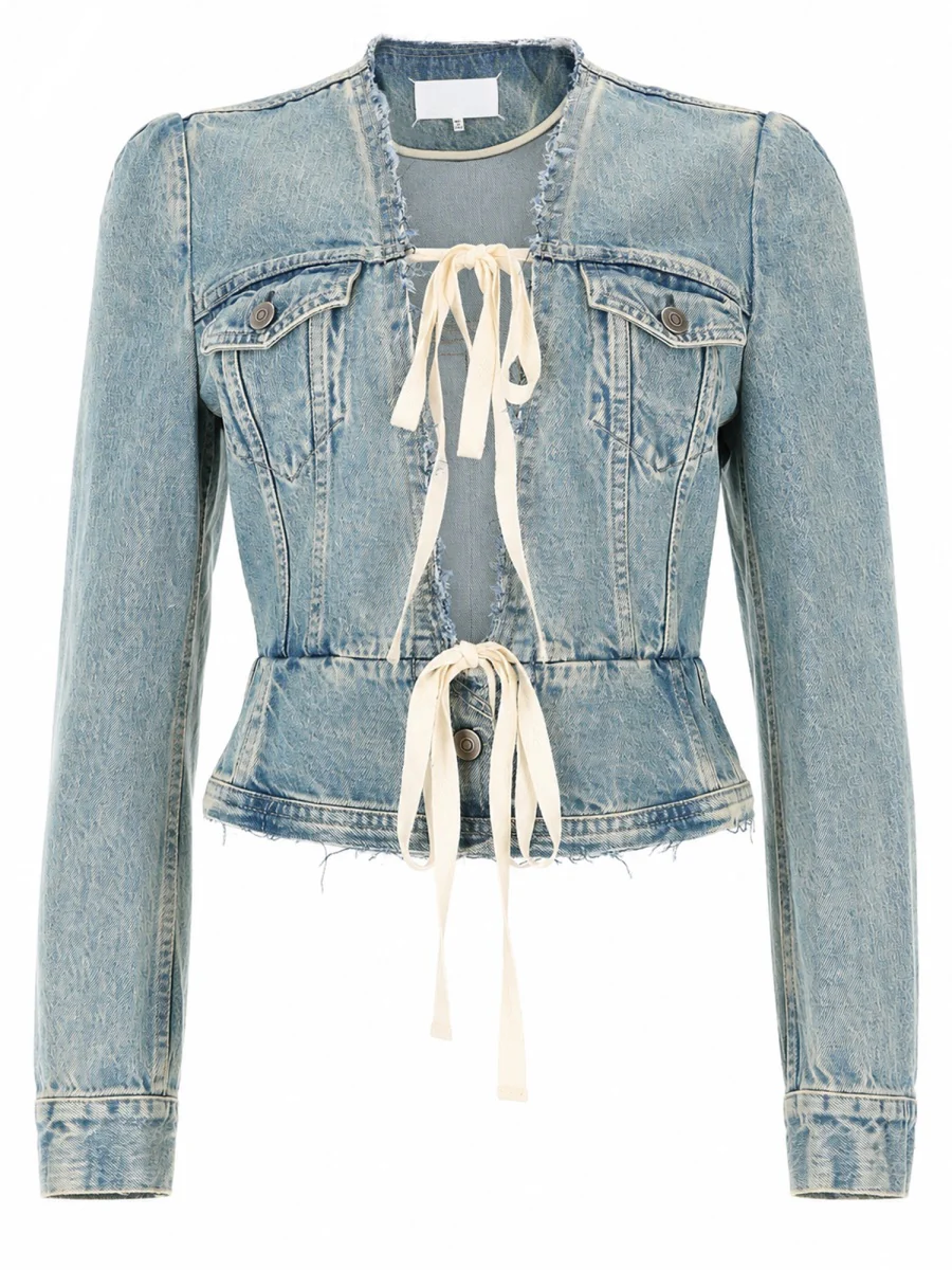 Maison Margiela Women’s Denim Sports Jacket in 100% Cotton
