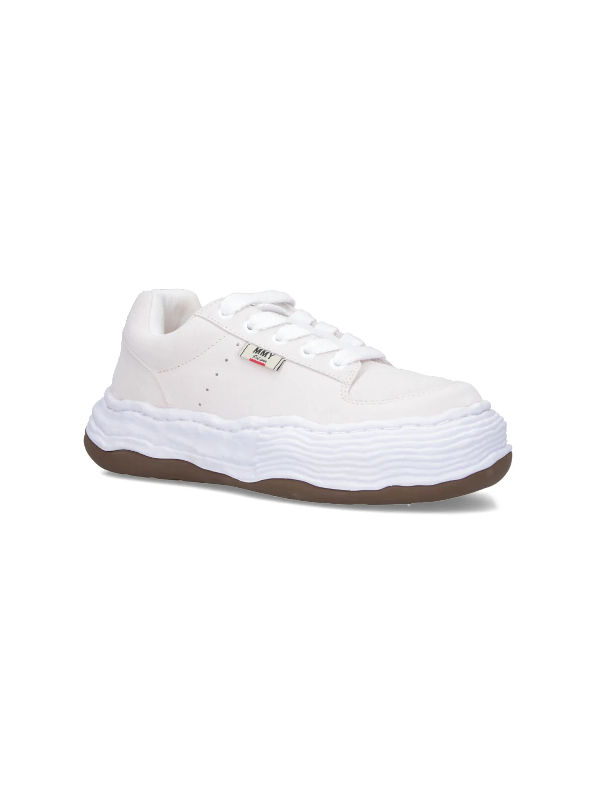 Maison Mihara Yasuhiro Unisex Light & Natural Cow Leather Sneakers - Image 2