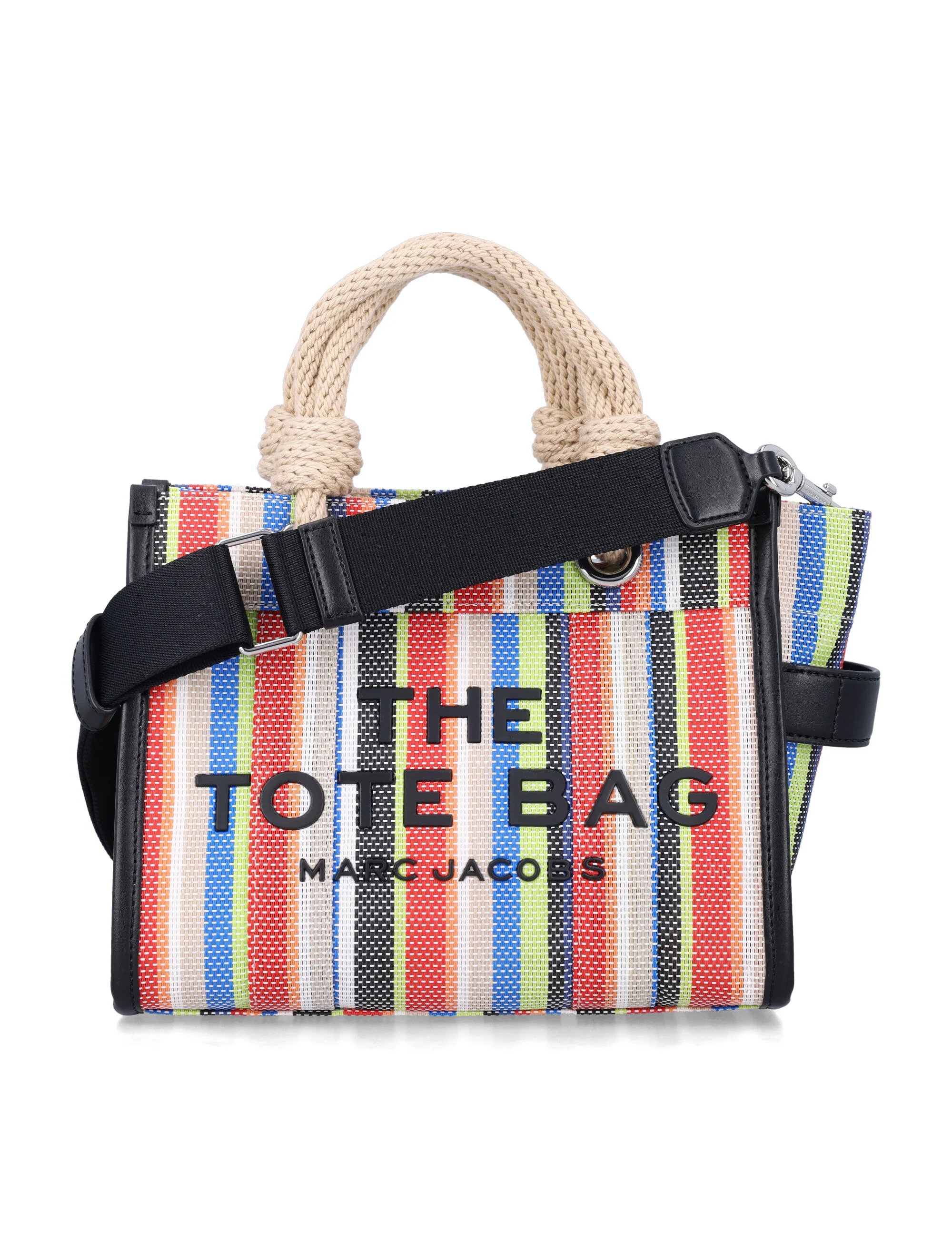 Marc Jacobs Mini Striped Mesh Tote Handbag