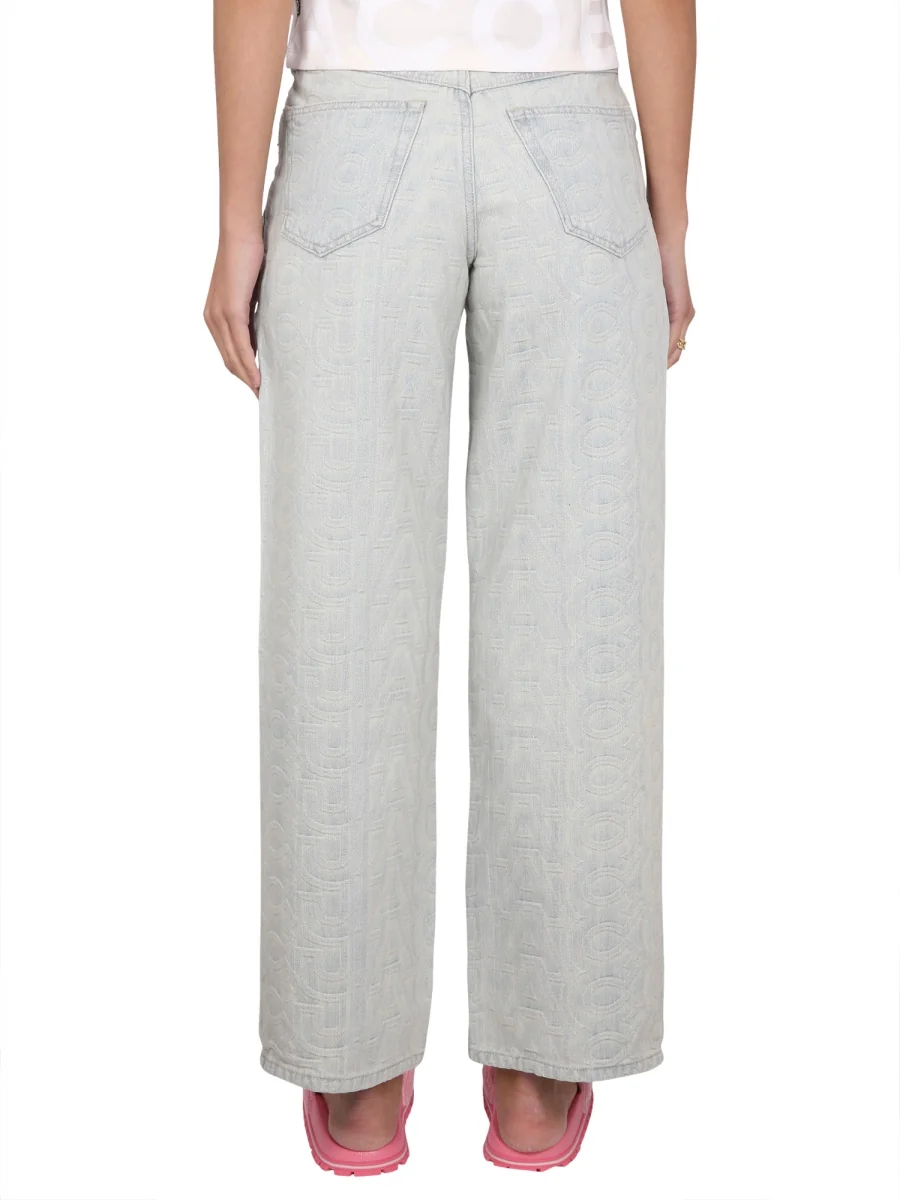 MARC JACOBS Monogram Denim Jeans - Image 4