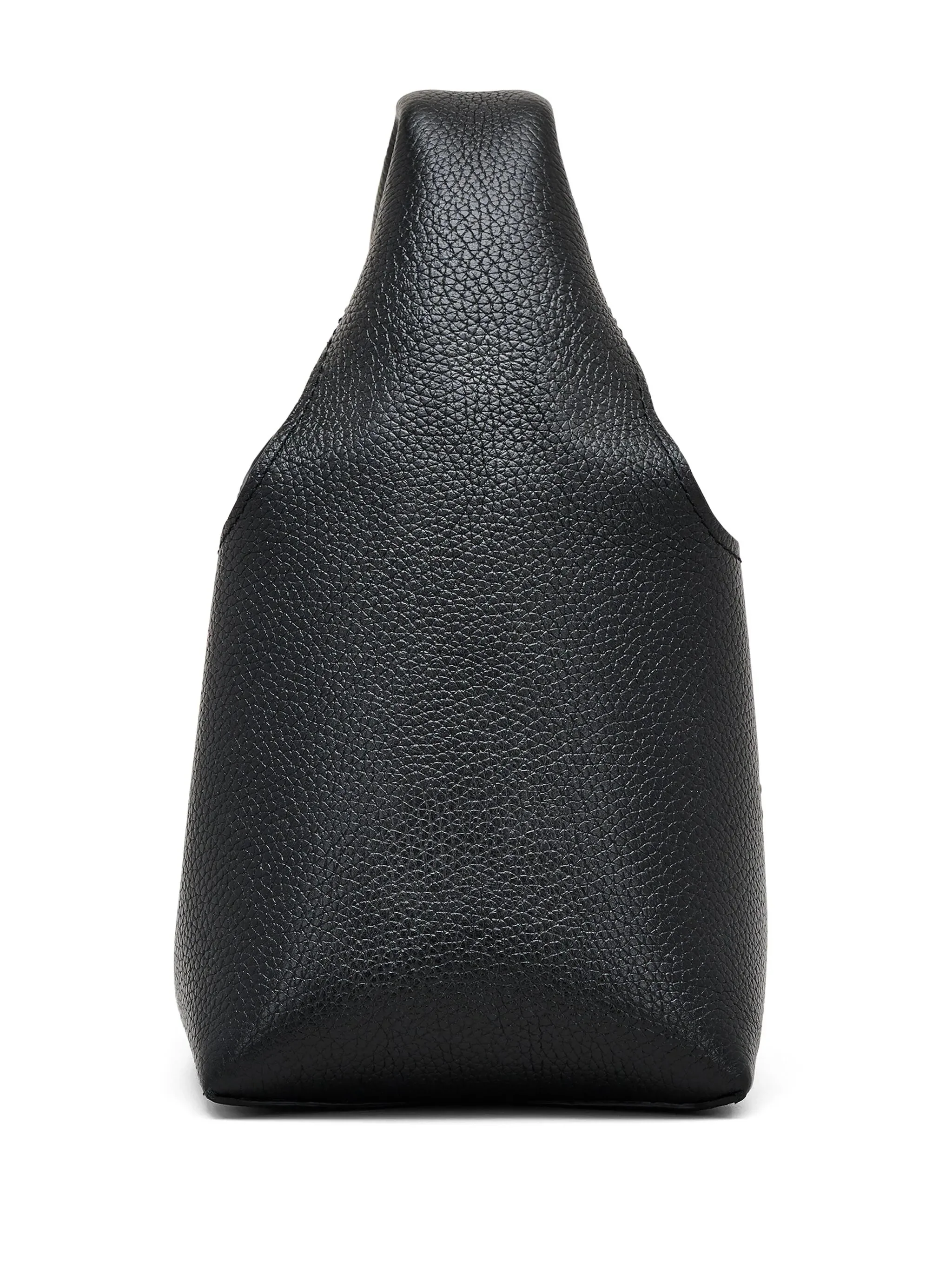 Marc Jacobs Structured Top-Handle Leather Bag with Logo Print - Image 4