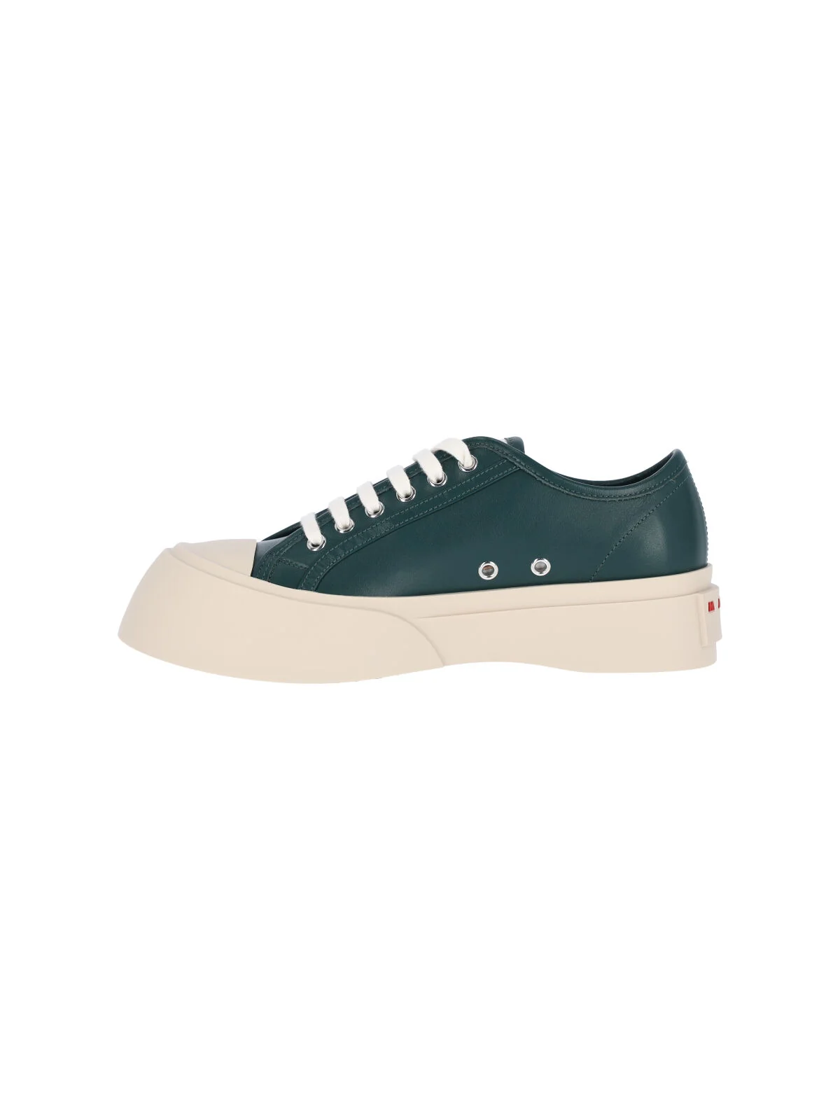 Marni Calf Leather Sneakers with Rubber Sole - Image 3