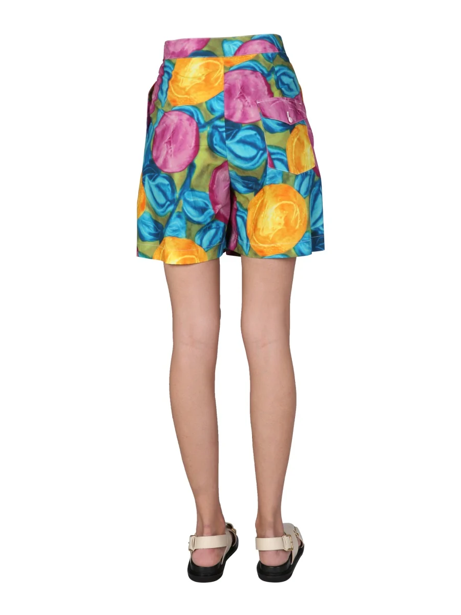 MARNI Floral-print Bermuda with Belt - Image 4