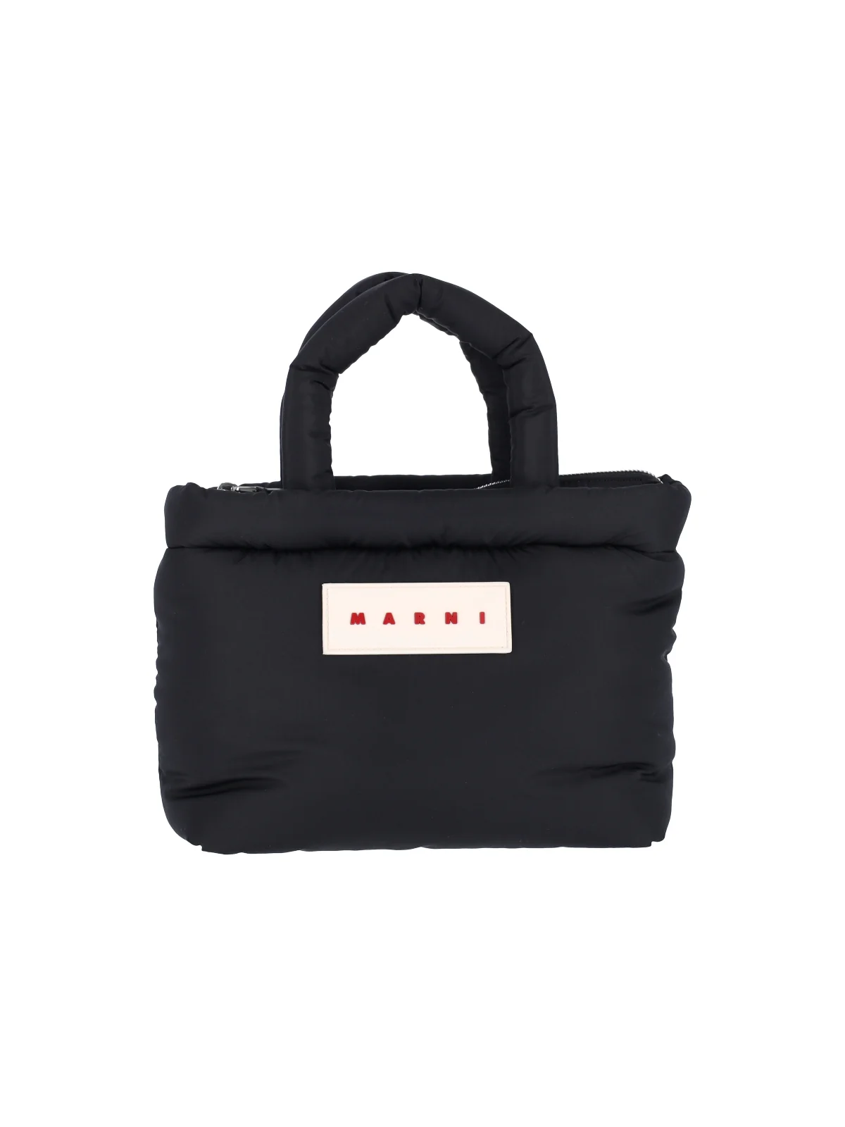 Marni Structured Mini Shoulder Bag with Leather Contrast