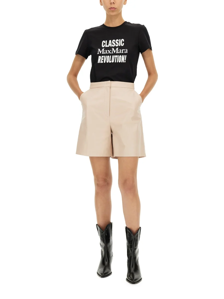 Max Mara Chic Logo Print T-Shirt - Image 6