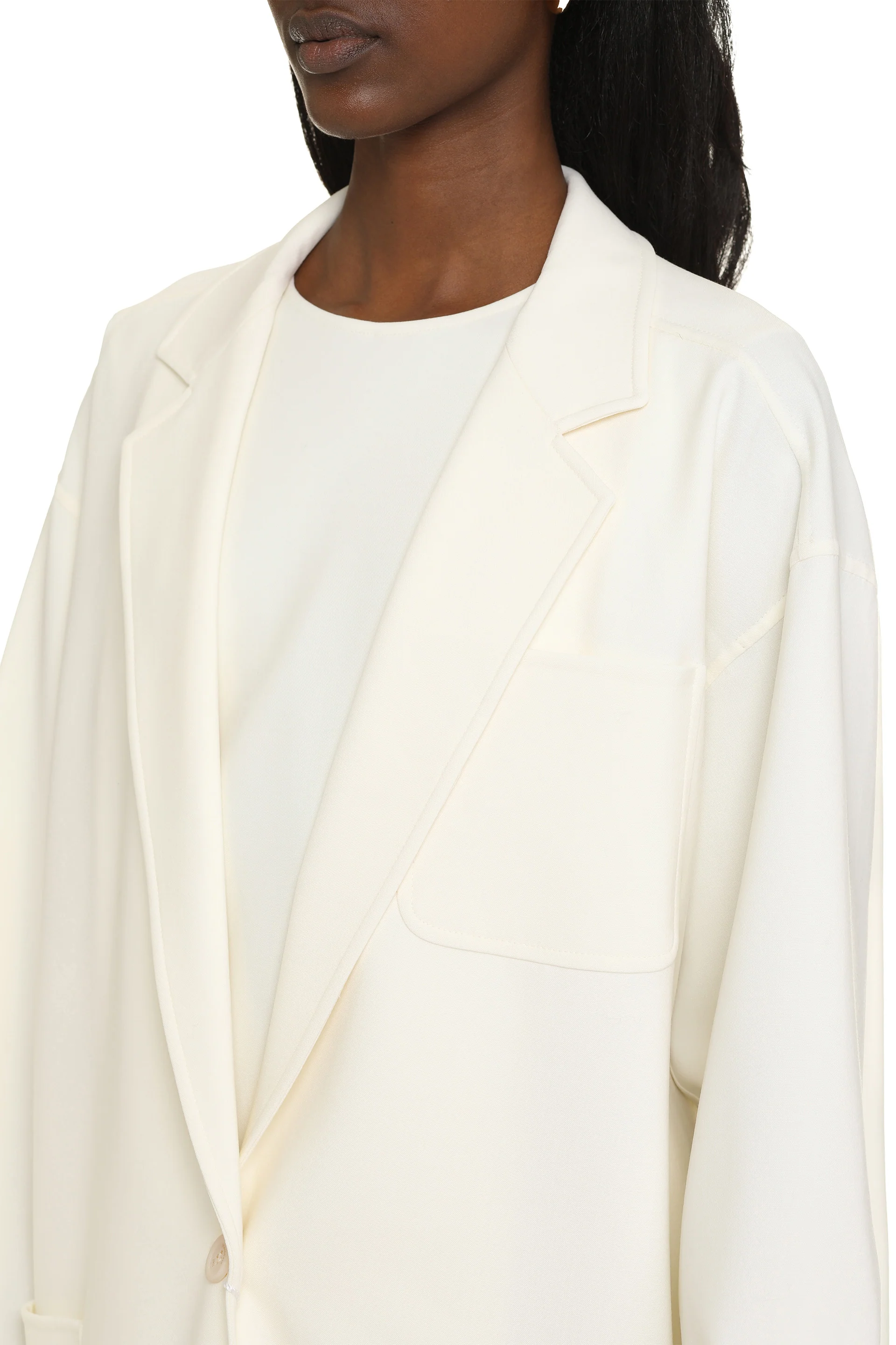 Max Mara Orlaya Virgin Wool Lapel Jacket - Image 5