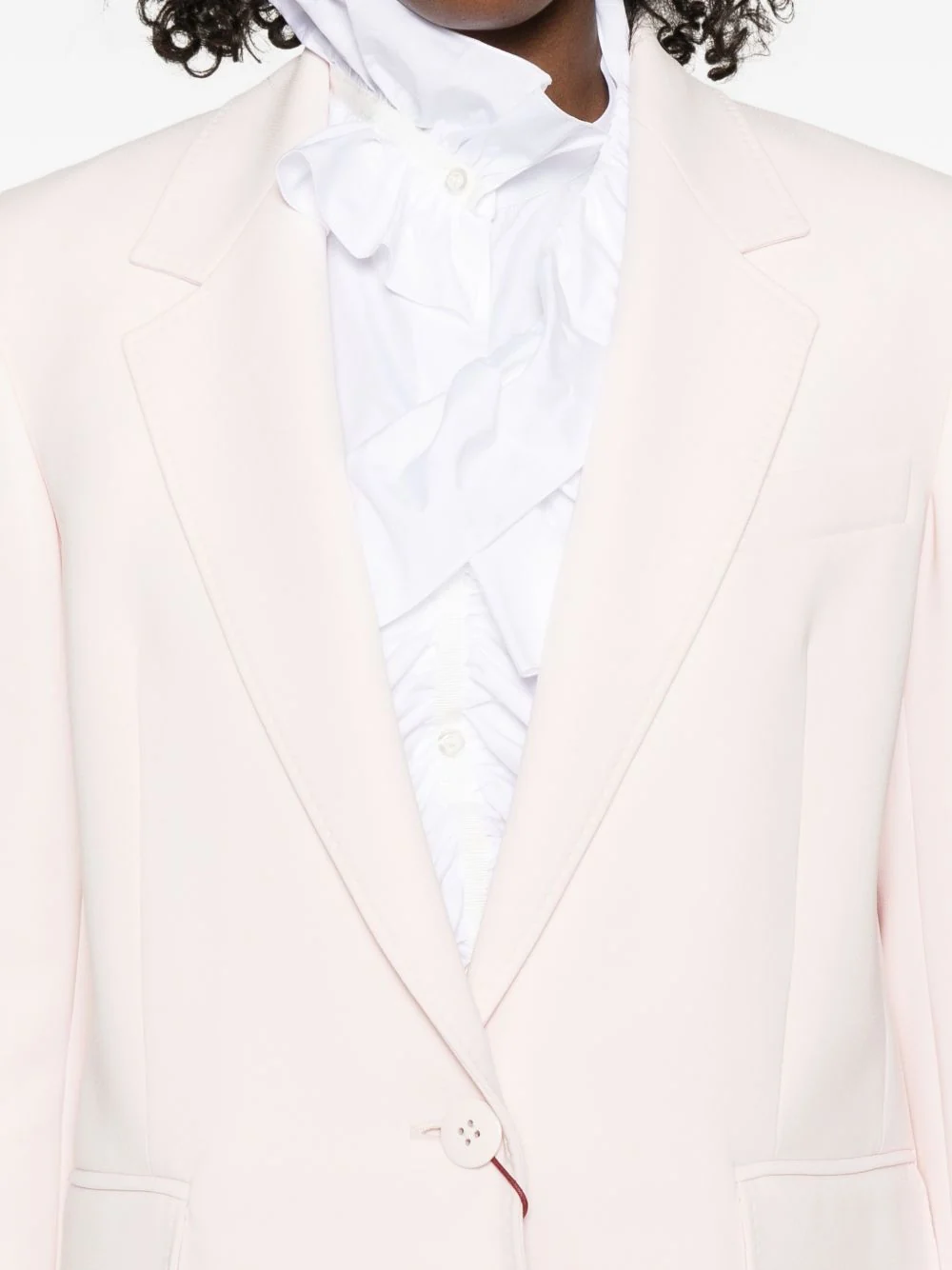 Max Mara Studio Cady Blazer with Vertical Side Stitching and Welt Pockets - Image 3