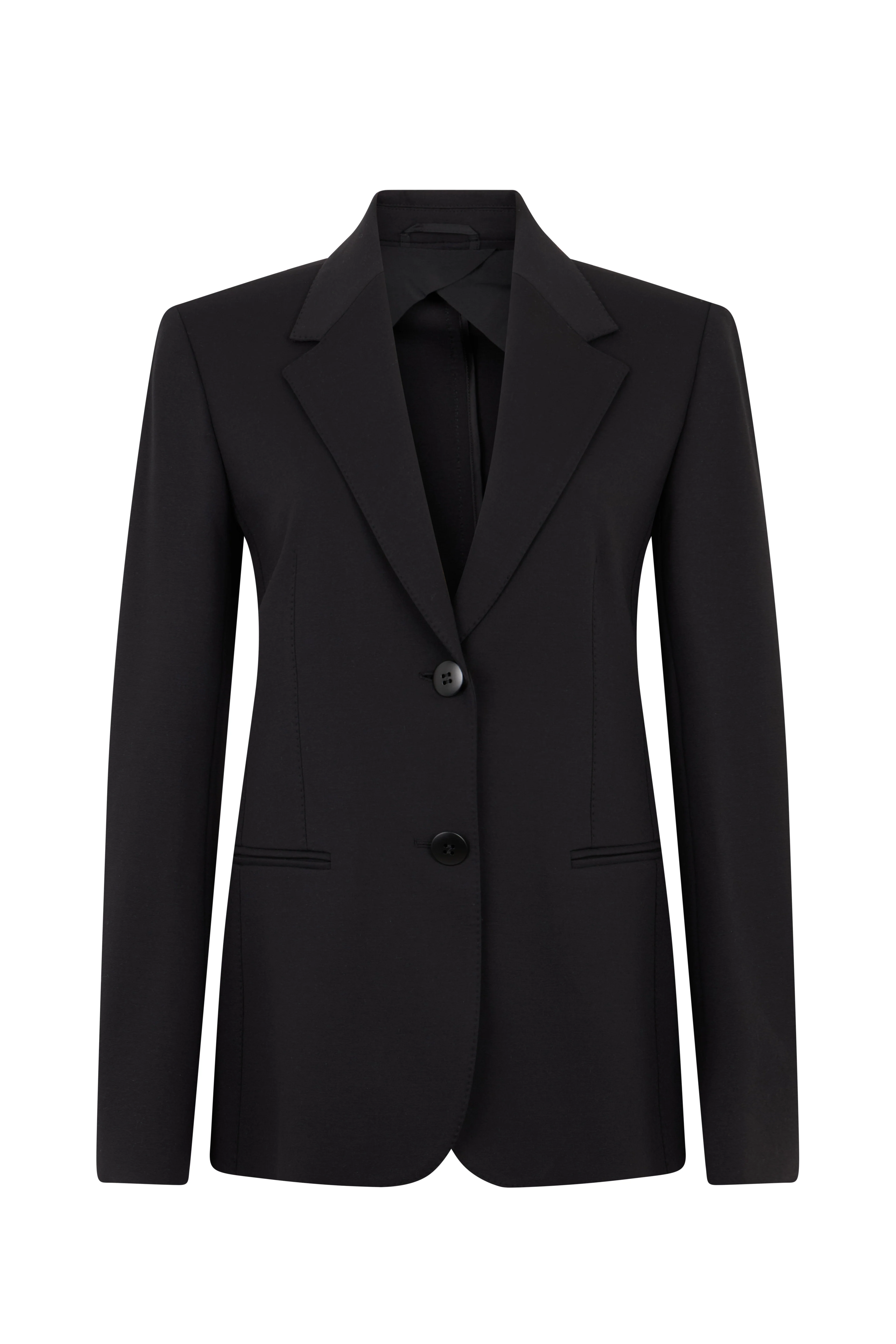 Max Mara Studio Single-Breasted Blazer Jacket with Reversible Collar