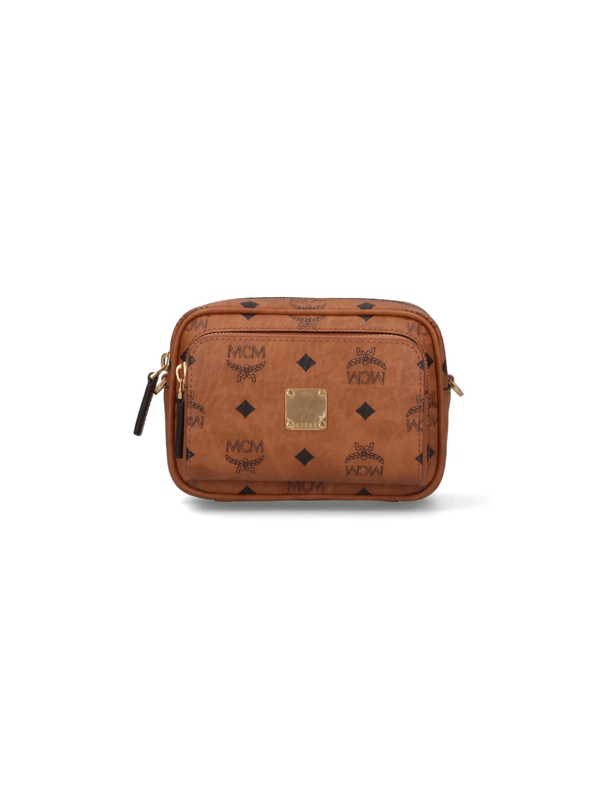 Mcm Mini Crossbody Bag with Cowhide Trim for Men