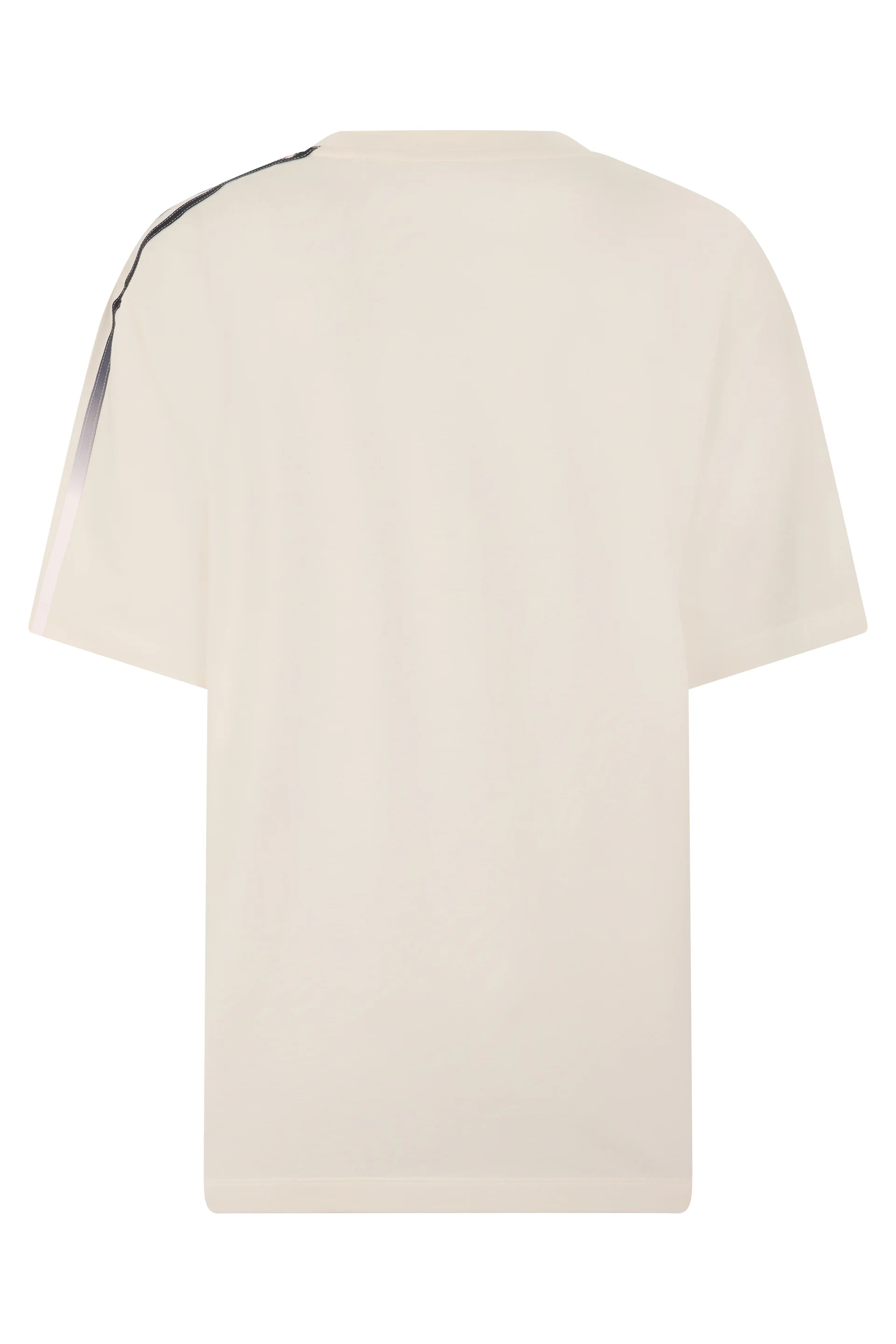 Men's adidas Y-3 Short-Sleeve Striped T-Shirt with Minimal Shoulder Line - Image 2