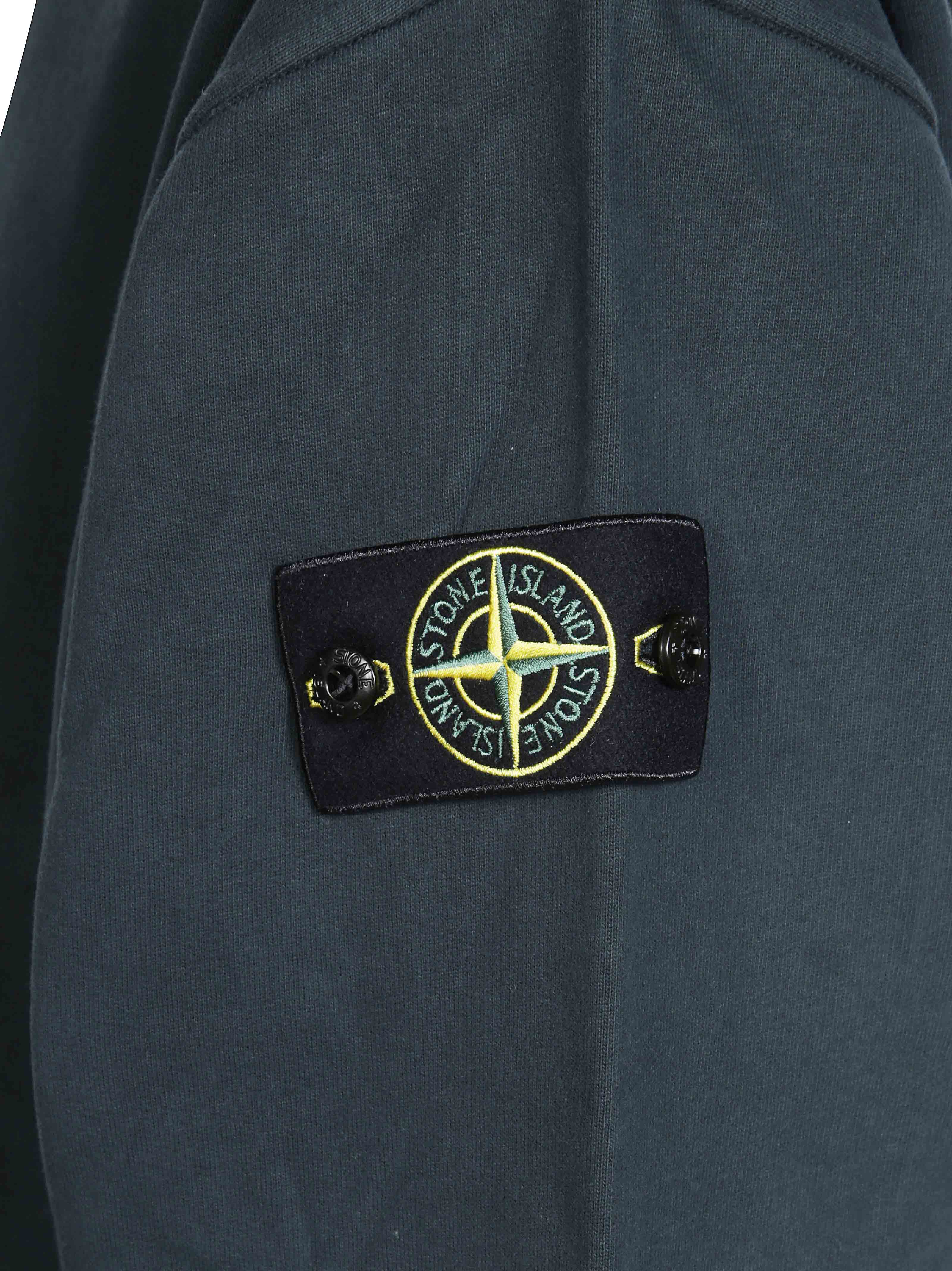 Men's Stone Island-Style Pullover Hoodie Sweater - Image 3
