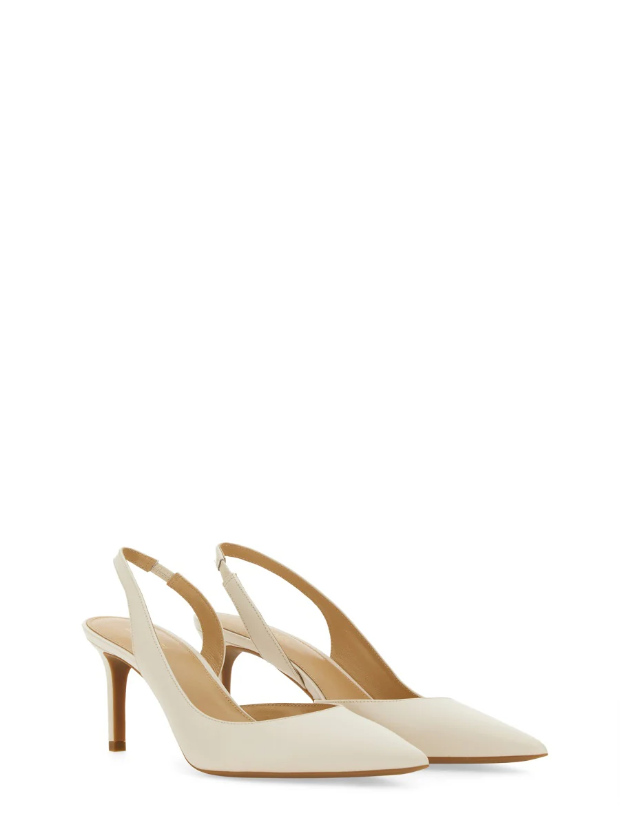 Michael By Michael Kors Elegant Leather Pump Heels for Women - Image 4