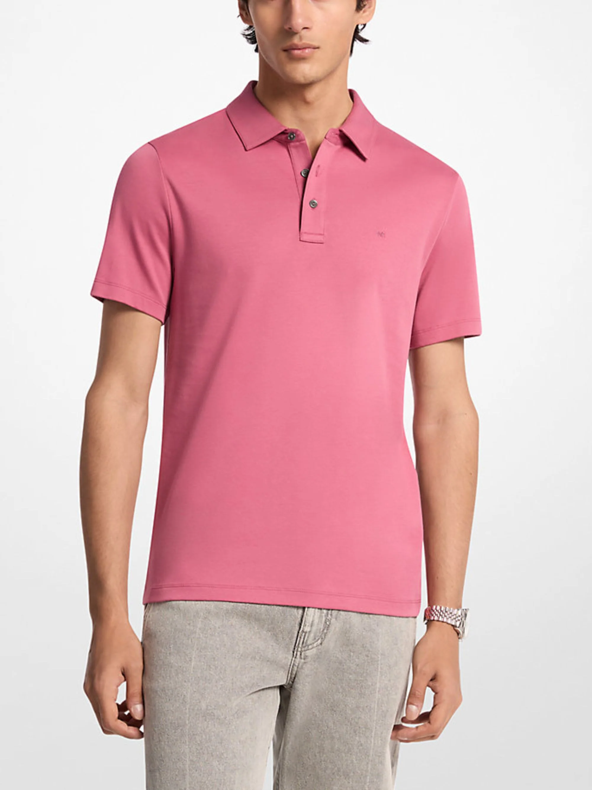 Michael Kors Lightweight Organic Cotton T-Shirt for Men - Image 2