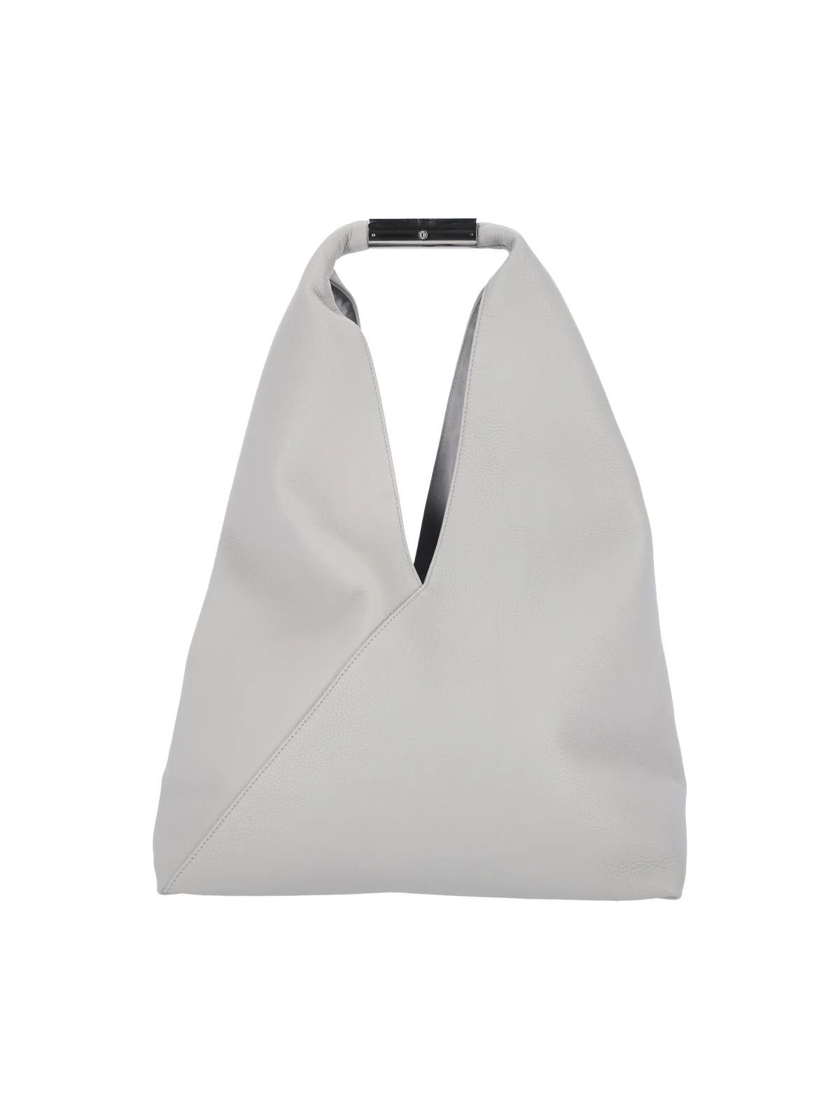 Mm6 Maison Margiela Bovine Leather Shoulder Bag with Metallic Hardware