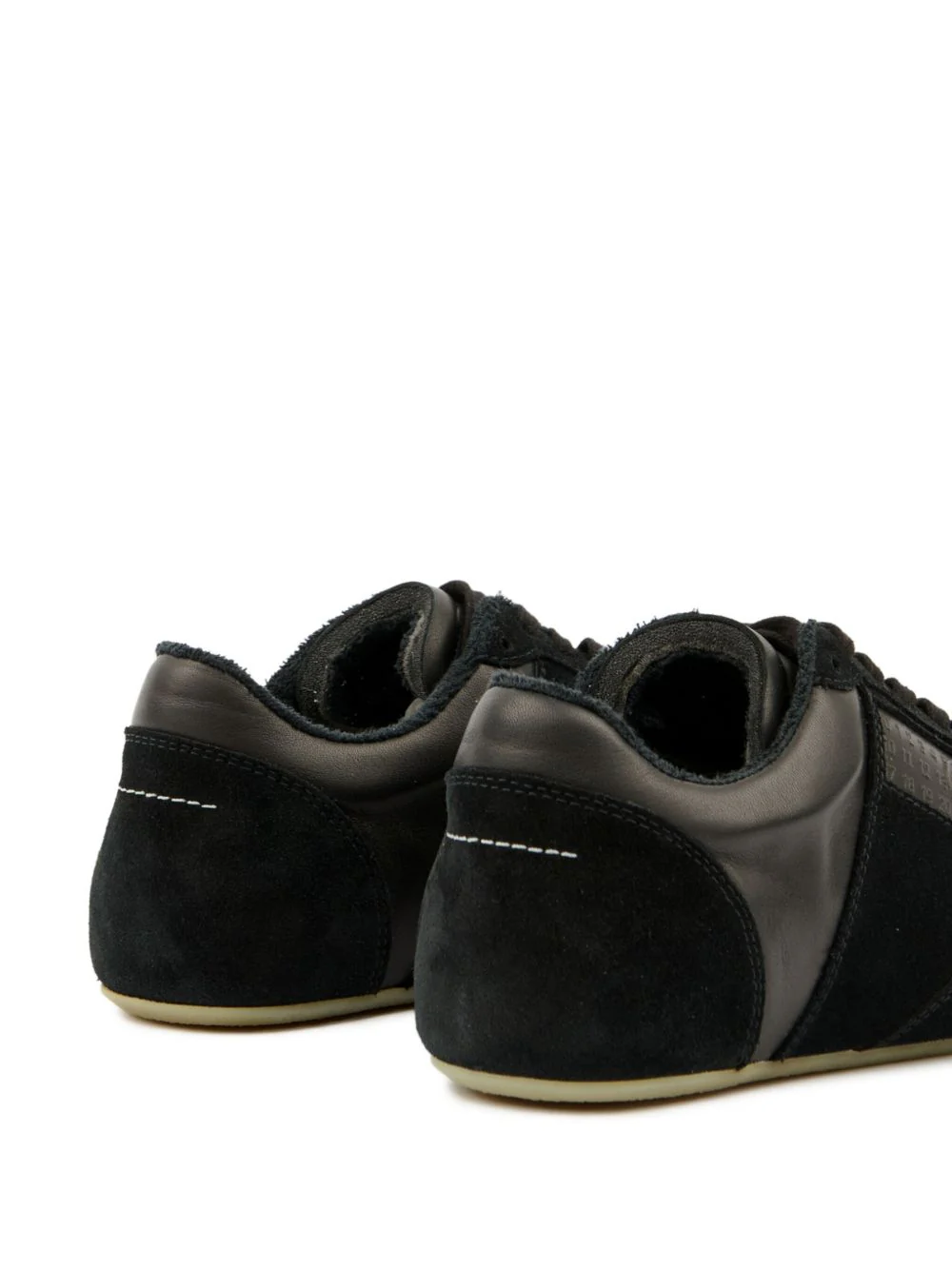 MM6 MAISON MARGIELA Calf Leather Slim Sneakers - Image 4